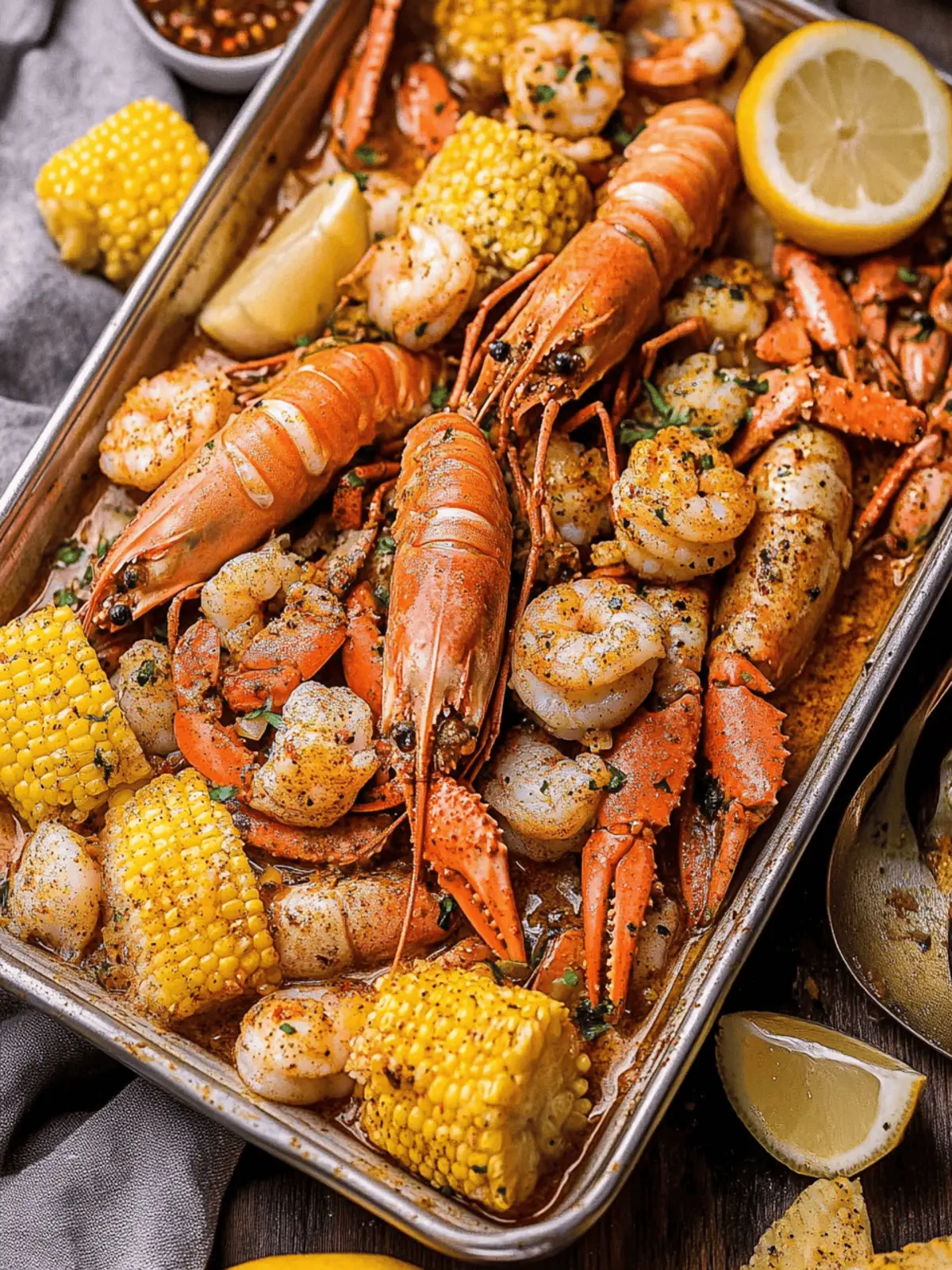Cajun Seafood Boil with Garlic Butter Sauce
