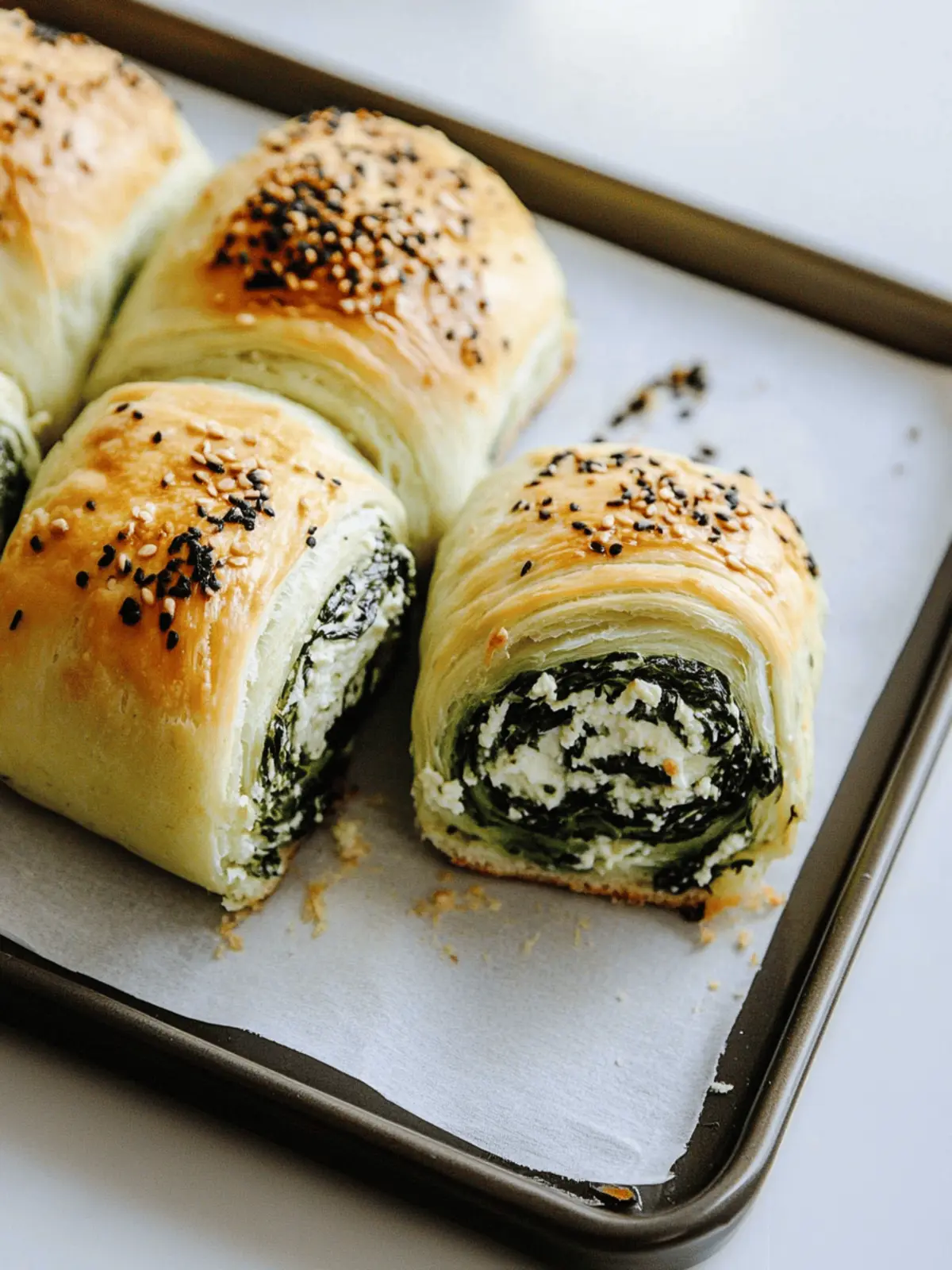 Spinach and Ricotta Rolls