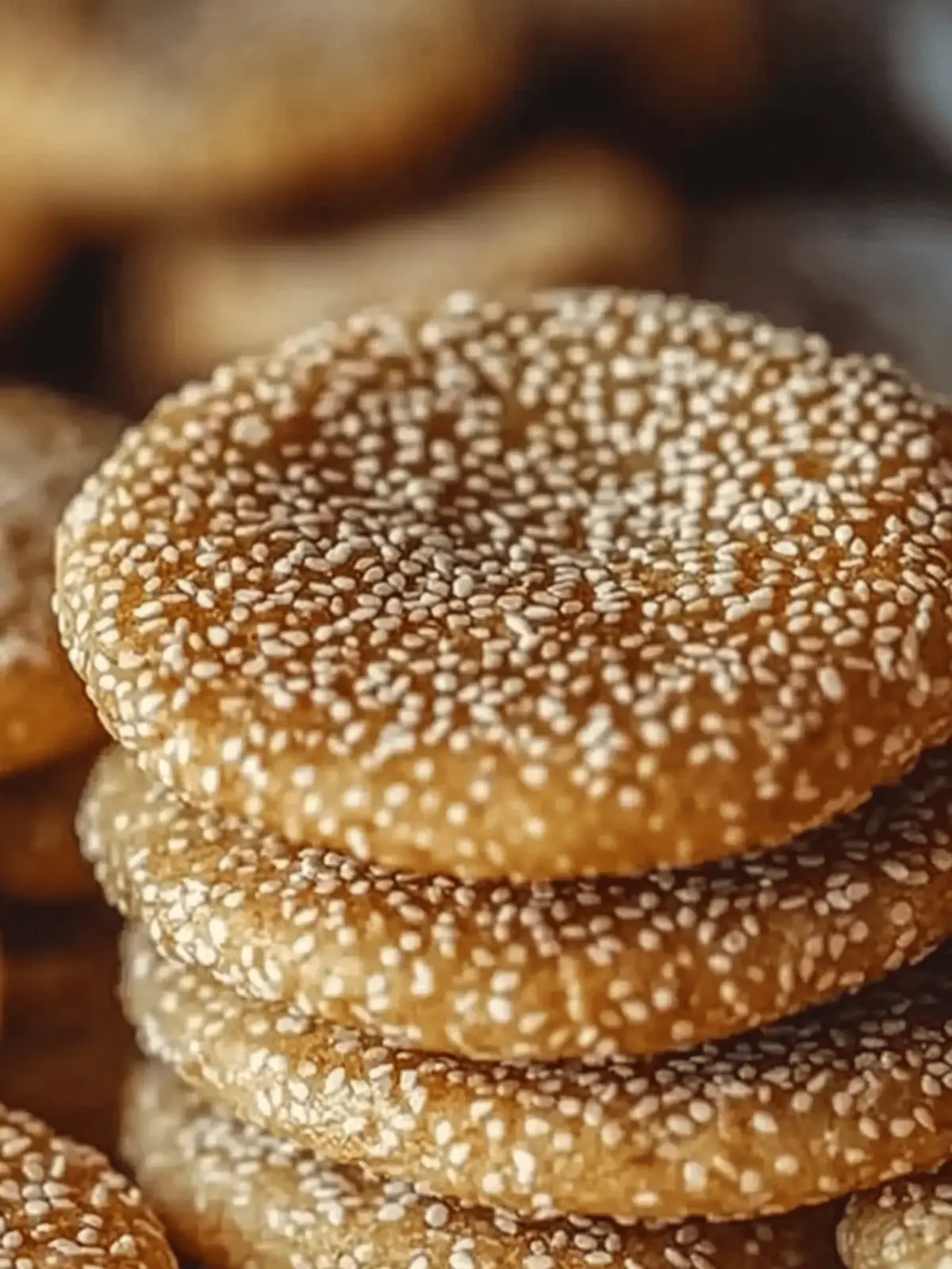 Buttery Honey Sesame Cookies