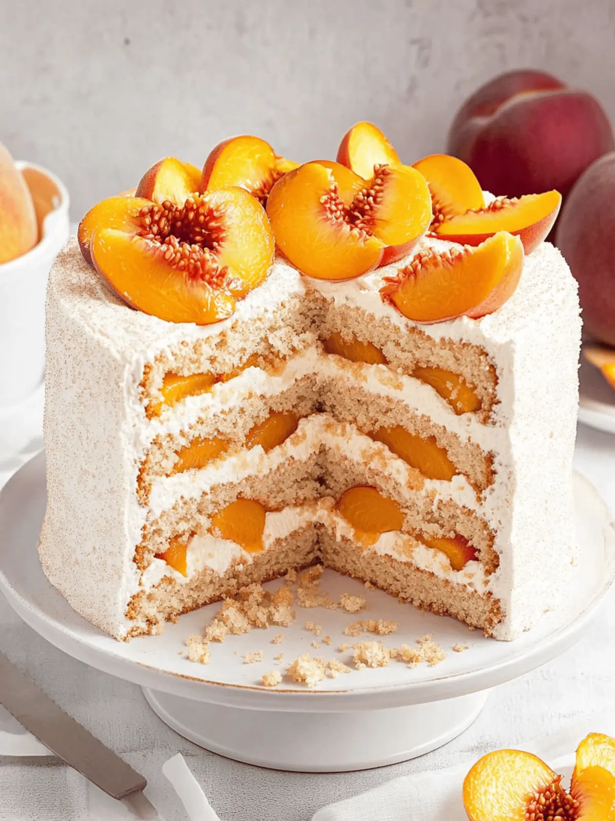Gluten-Free Peach Cake (Dairy-Free)