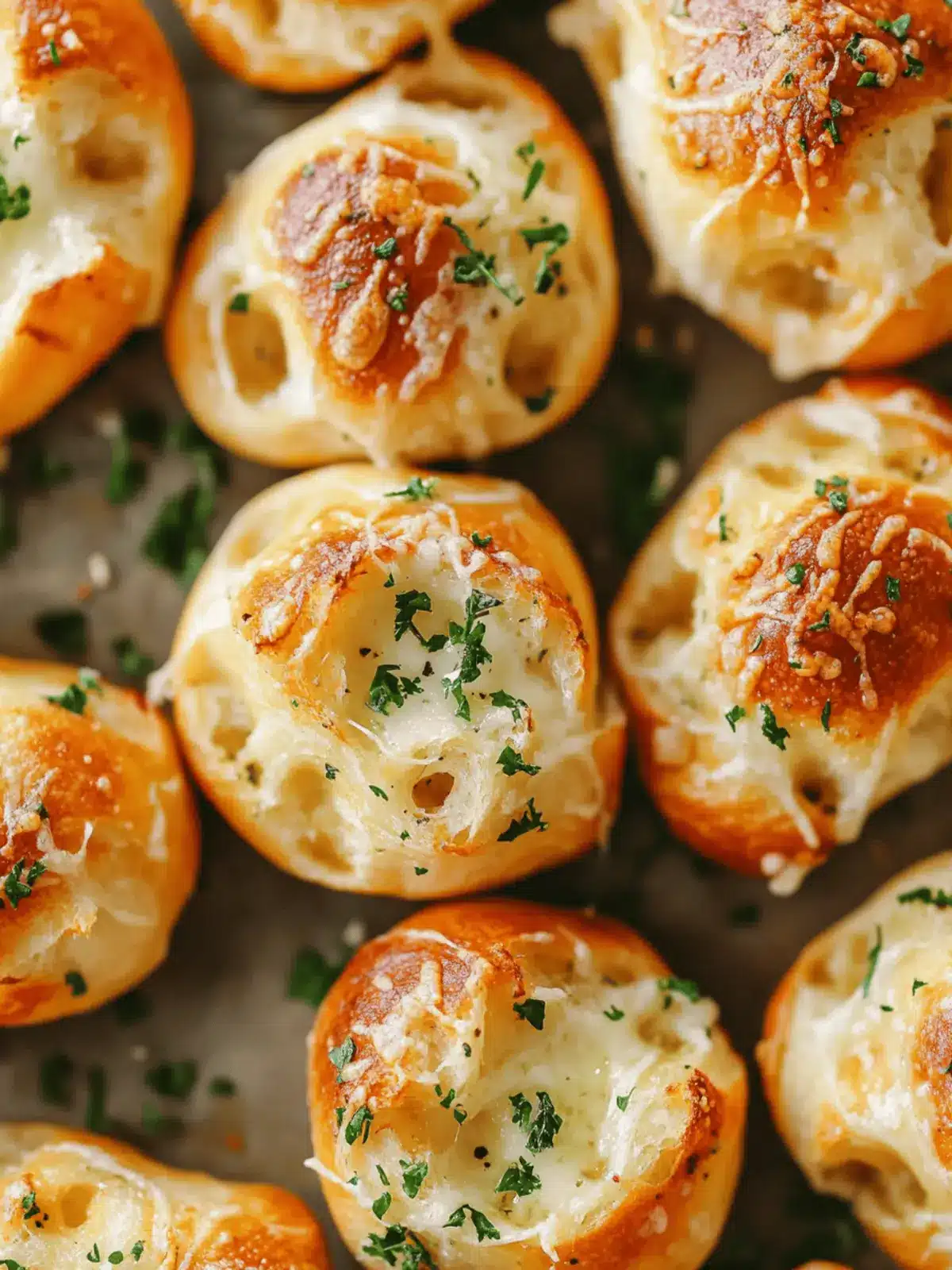 Cheesy Garlic Bread Bites