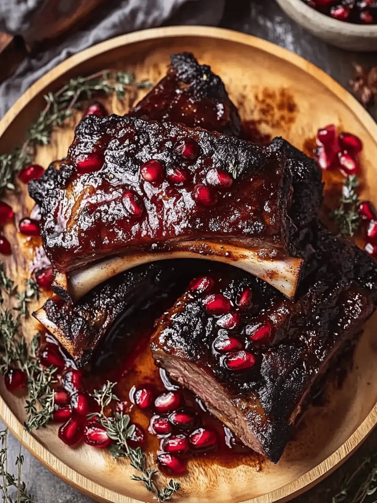 Pomegranate Braised Short Ribs