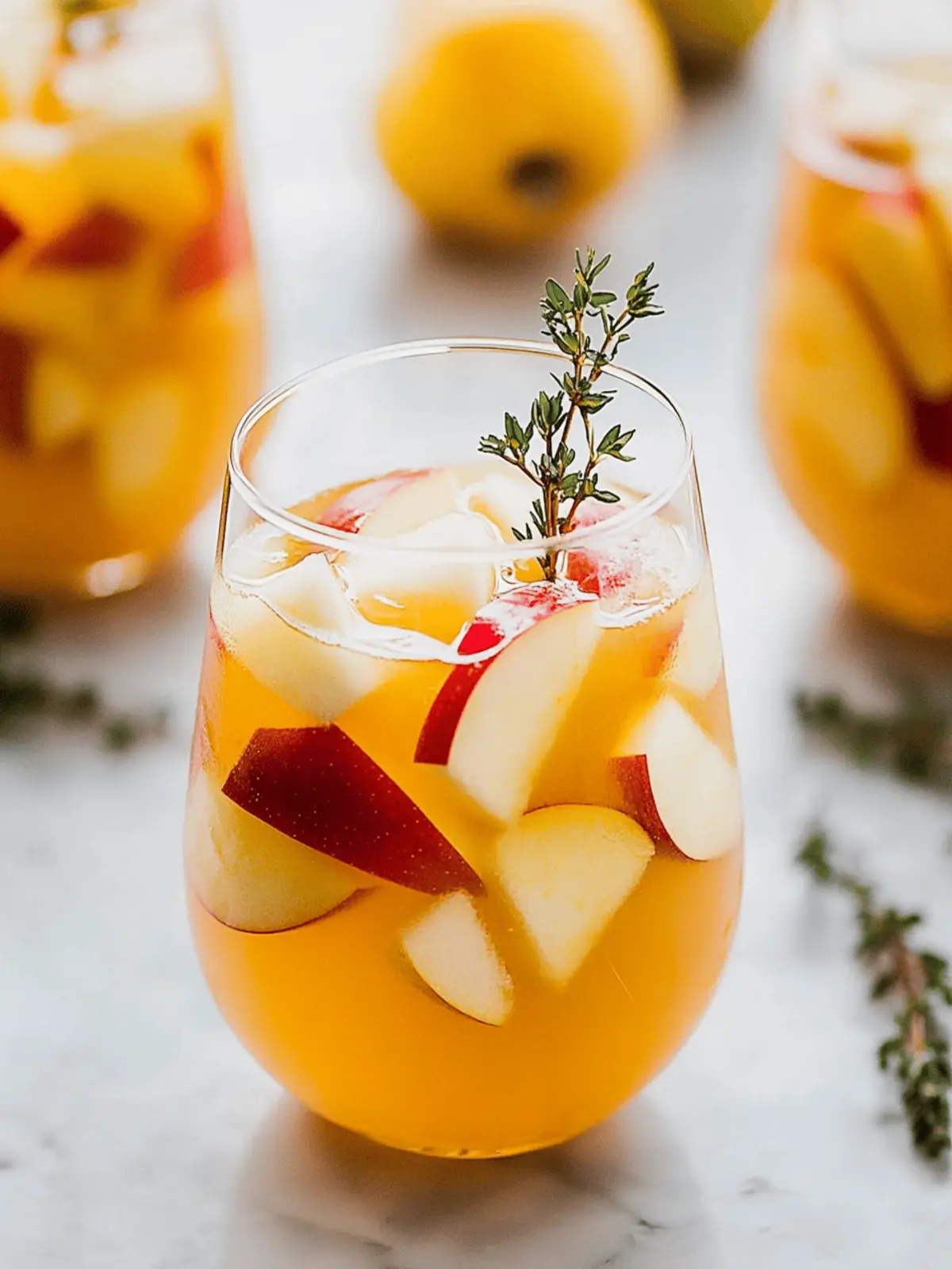 Apple Cider Sangria with Prosecco