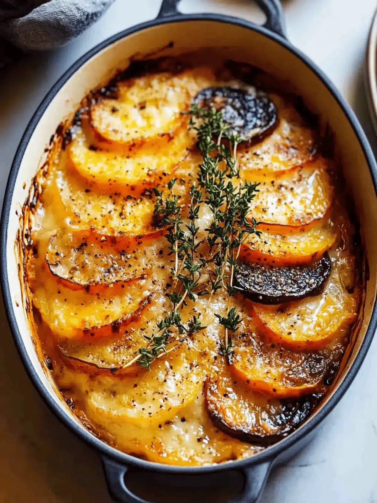 Cheesy Root Veggie Gratin