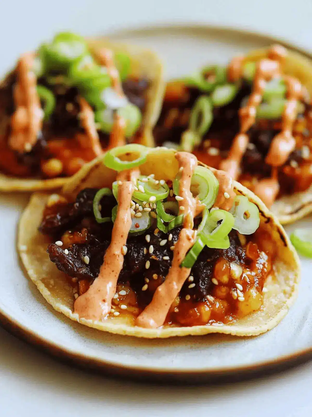 Bulgogi Beef Smashburger Tacos