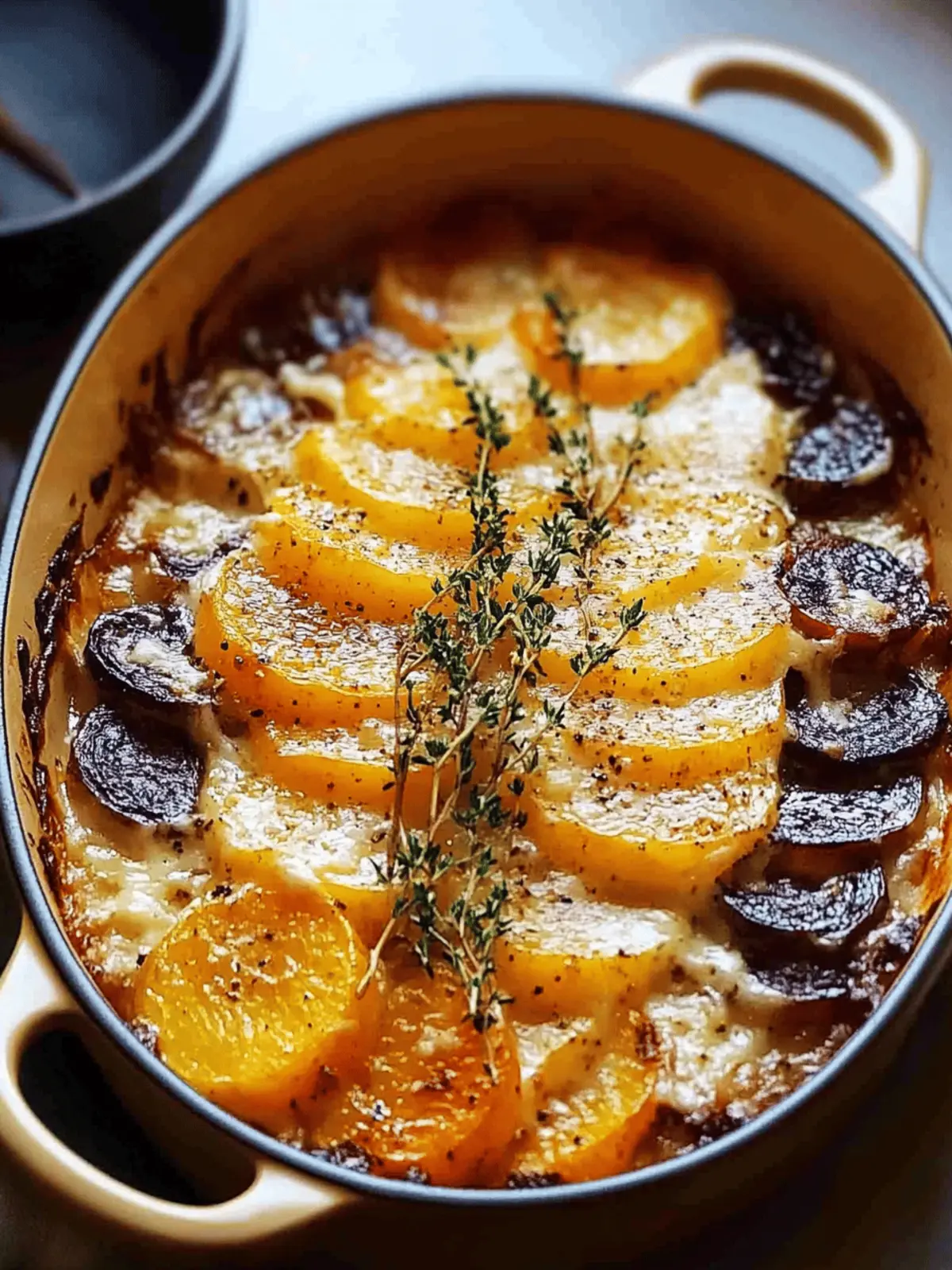 Cheesy Root Veggie Gratin
