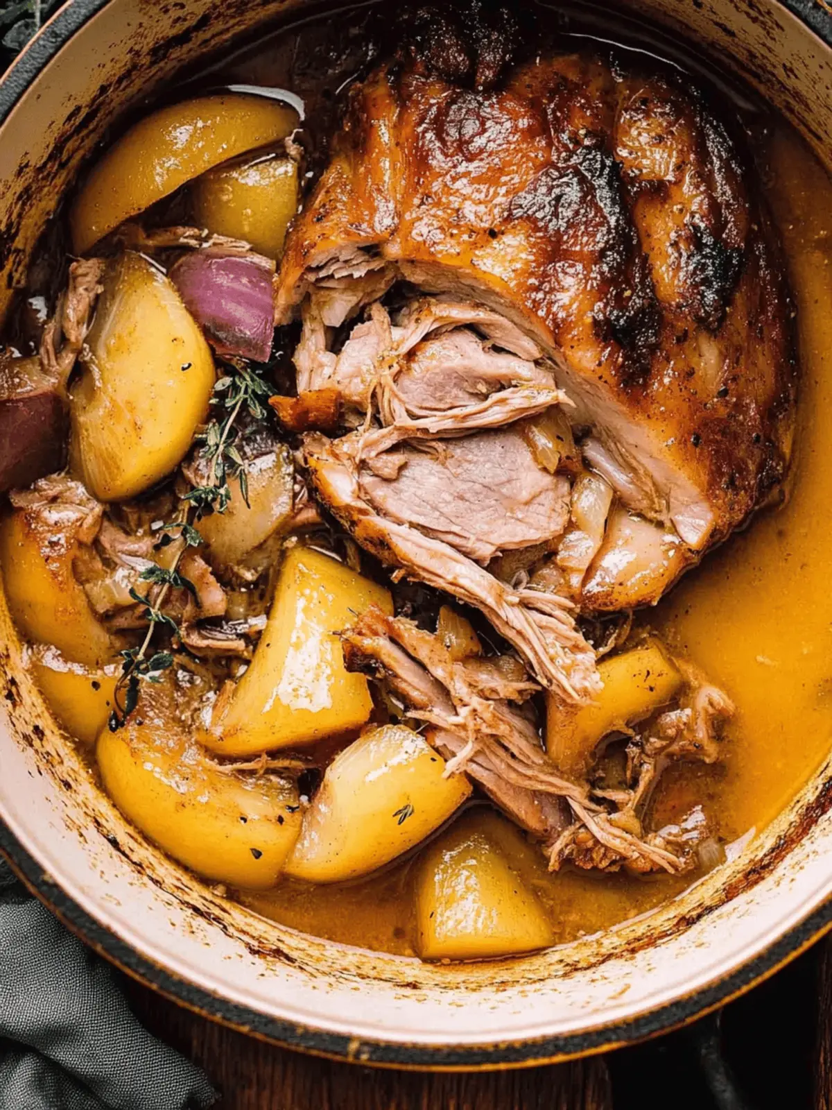 Apple Cider Braised Pork Shoulder