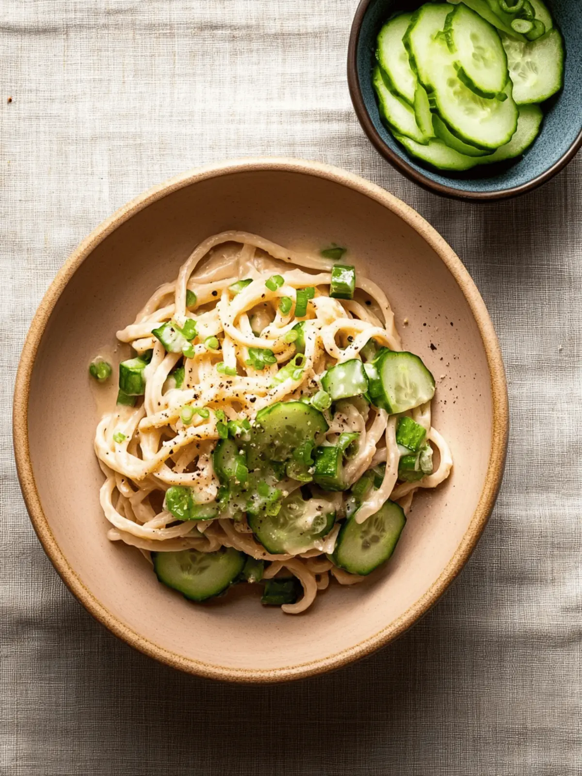 Cold Tahini Noodles with Cucumbers