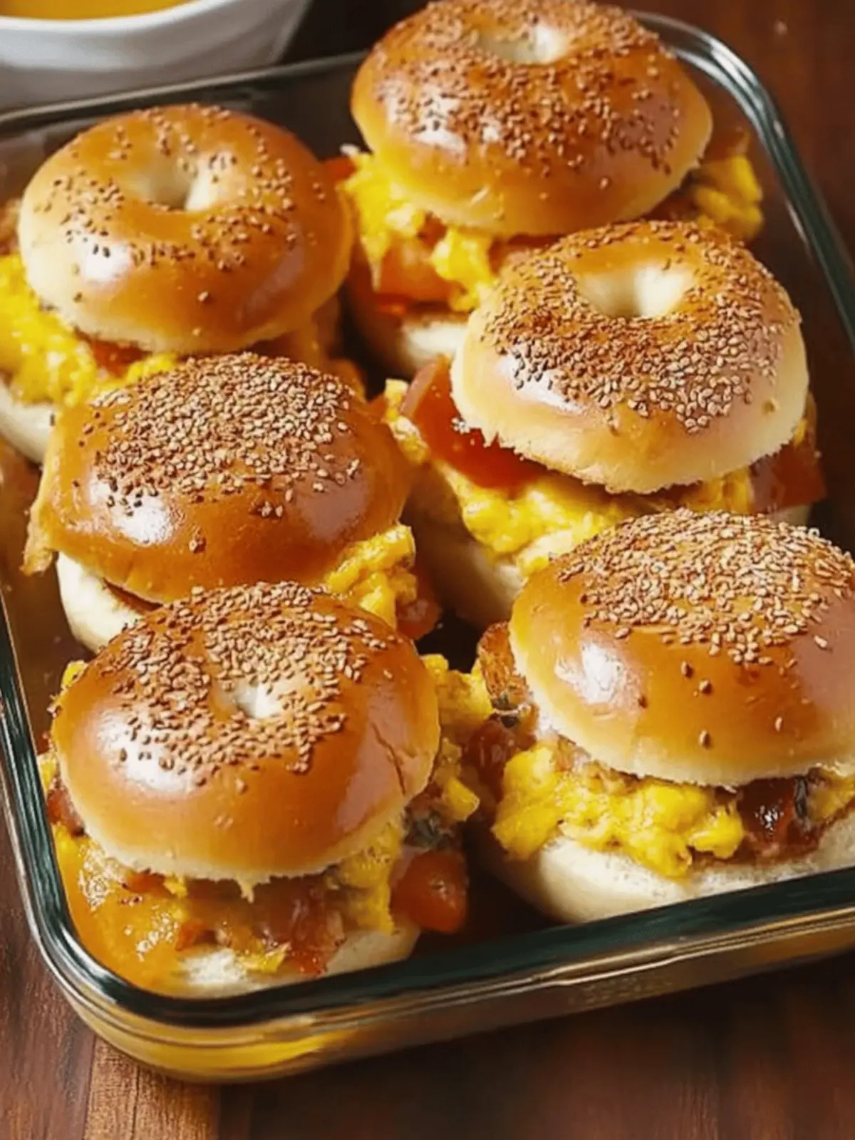 Bagel Breakfast Sliders