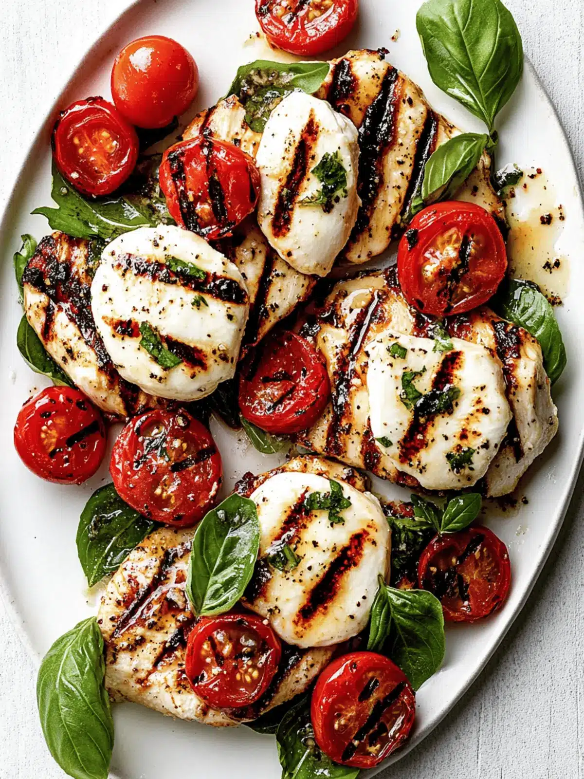 Grilled Chicken Caprese (or Stovetop)