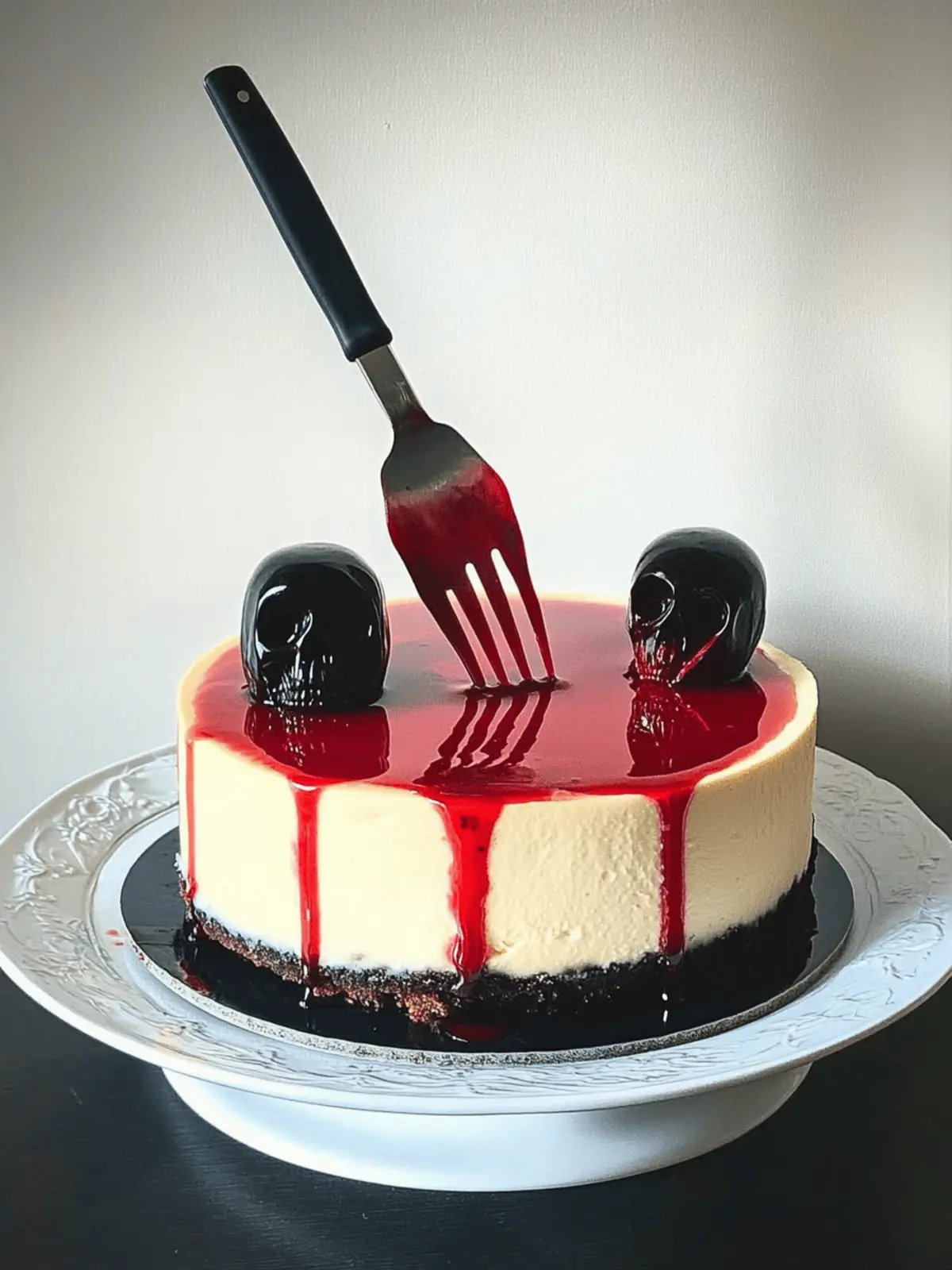 Bloody Good Halloween Cheesecake