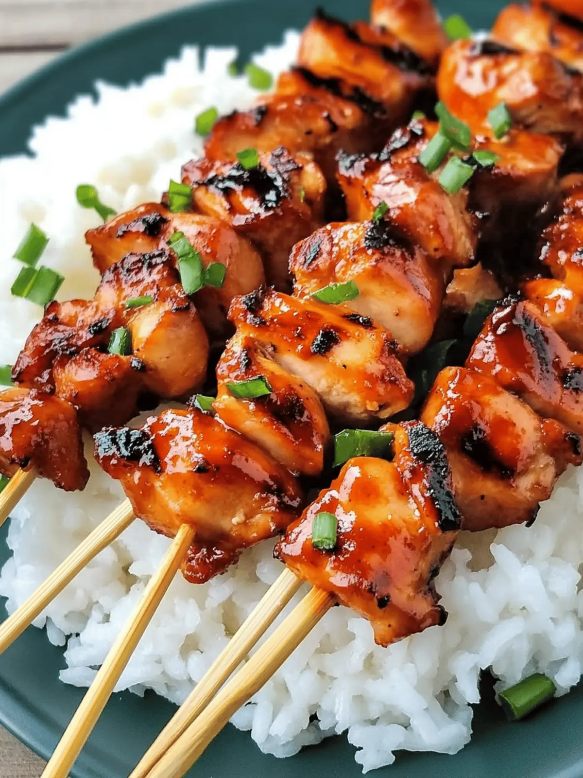 Grilled Asian Chicken Skewers