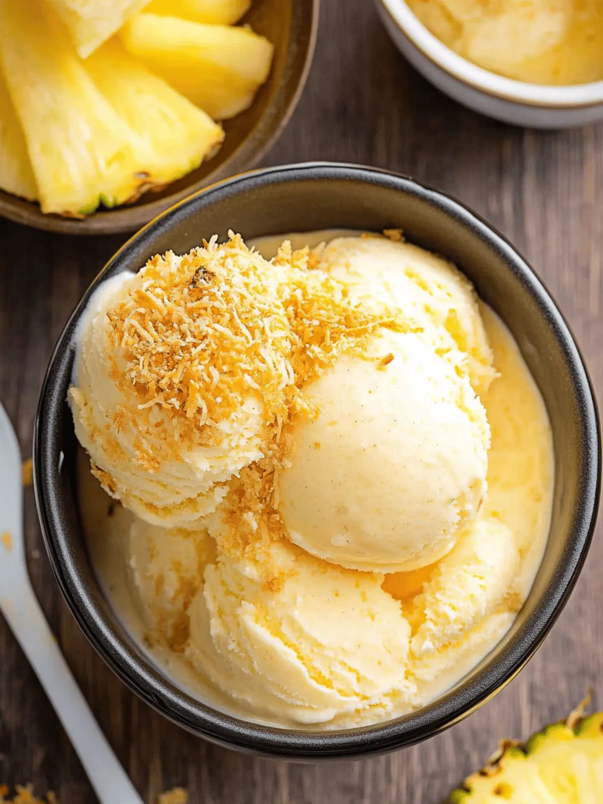 Pineapple Toasted Coconut Ice Cream: Your Tropical Escape 4 Pineapple Toasted Coconut Ice Cream