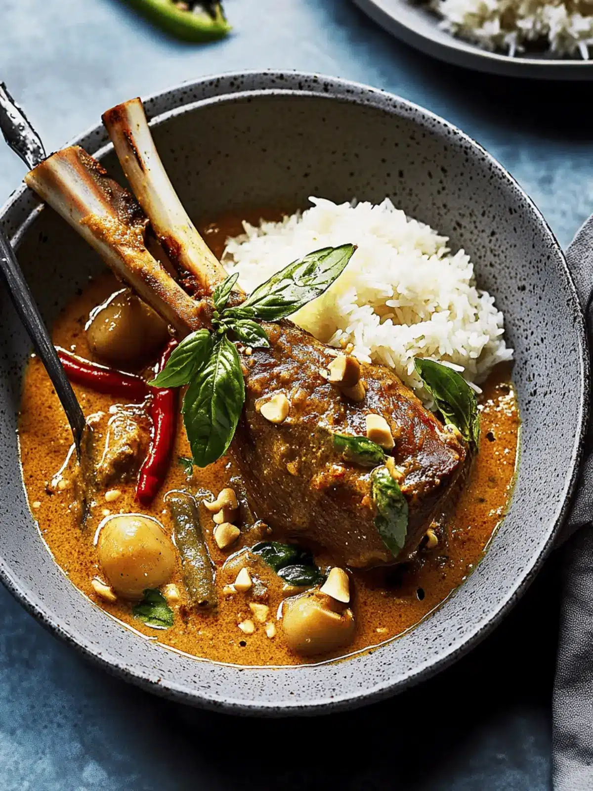 Slow Cooker Massaman Lamb Shanks
