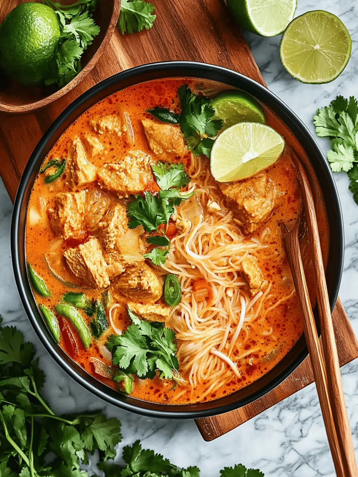 Thai Red Curry Noodle Soup
