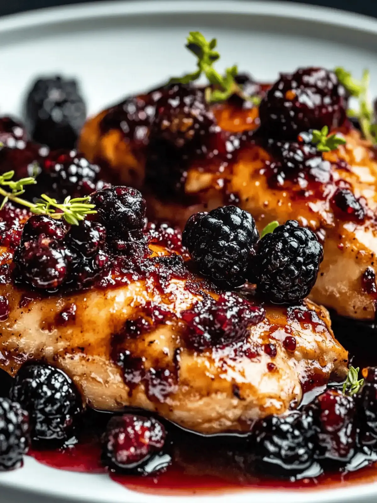 Bourbon Blackberry Chicken