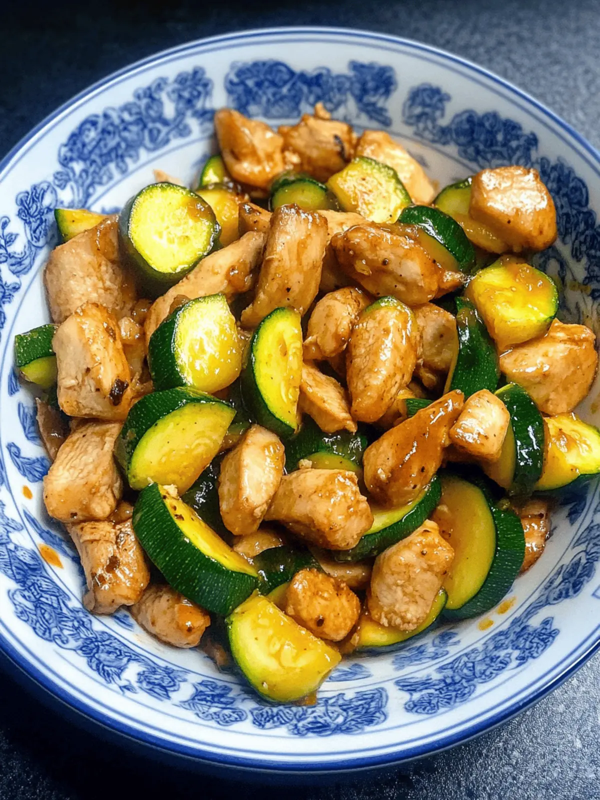 Chicken Zucchini Stir Fry