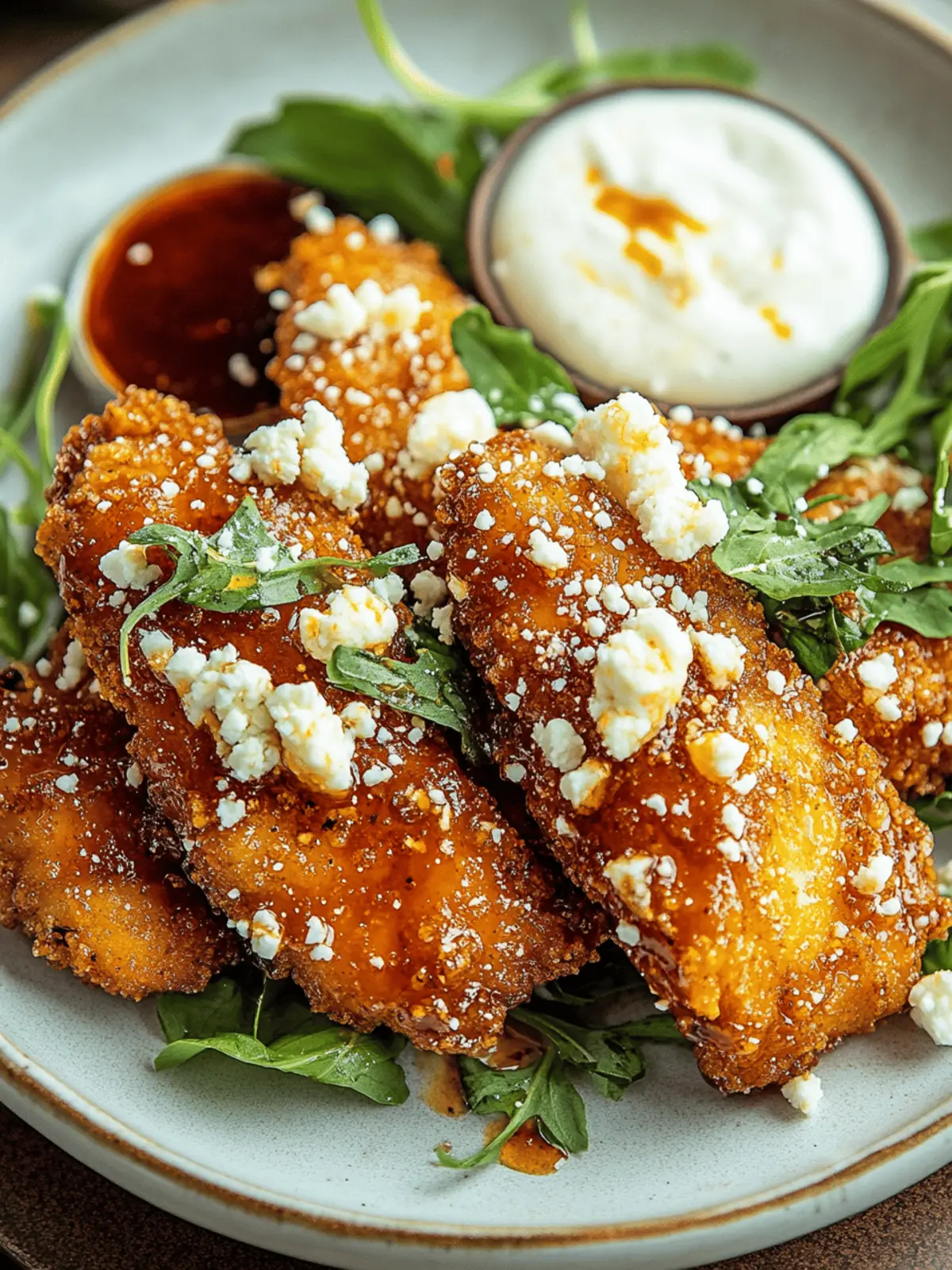 Crispy Hot Honey Feta Chicken