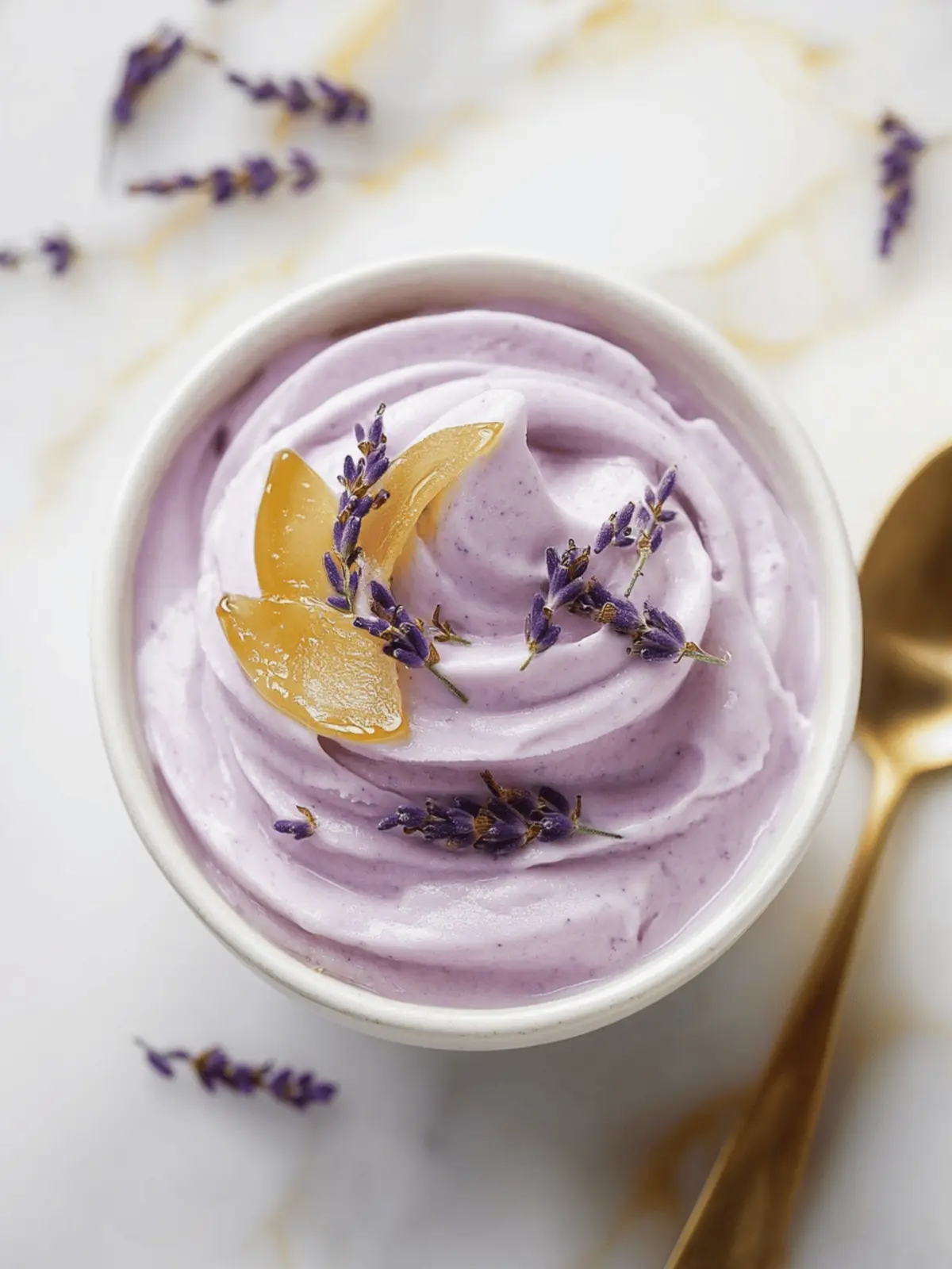 Honey Lavender Frozen Yogurt