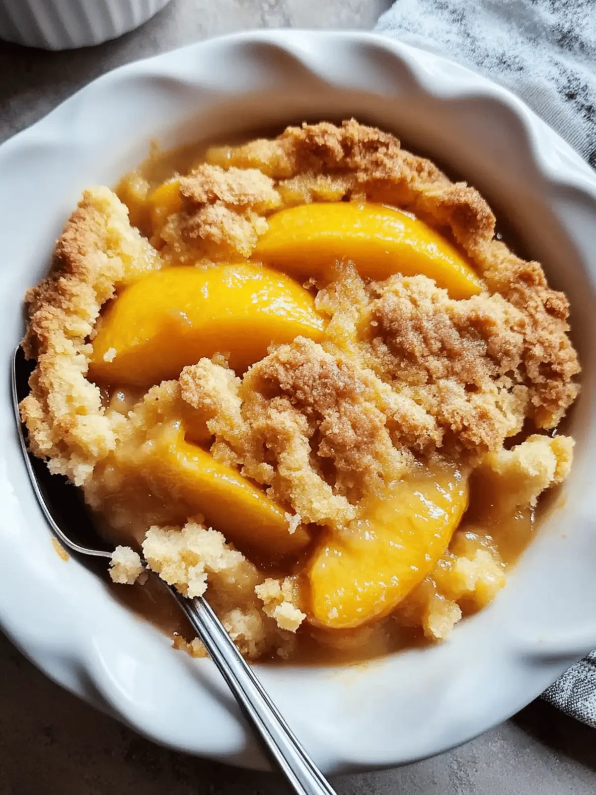 Homemade Peach Cobbler