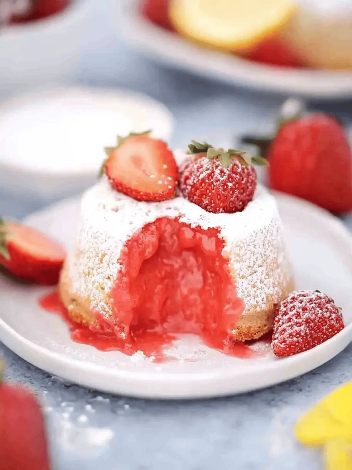 Strawberry Lava Cakes