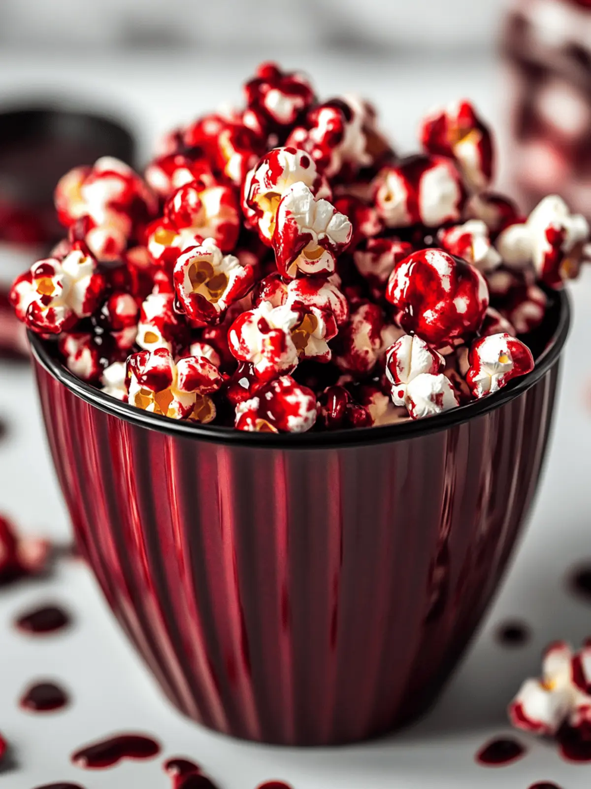 Bloody Red Velvet Popcorn