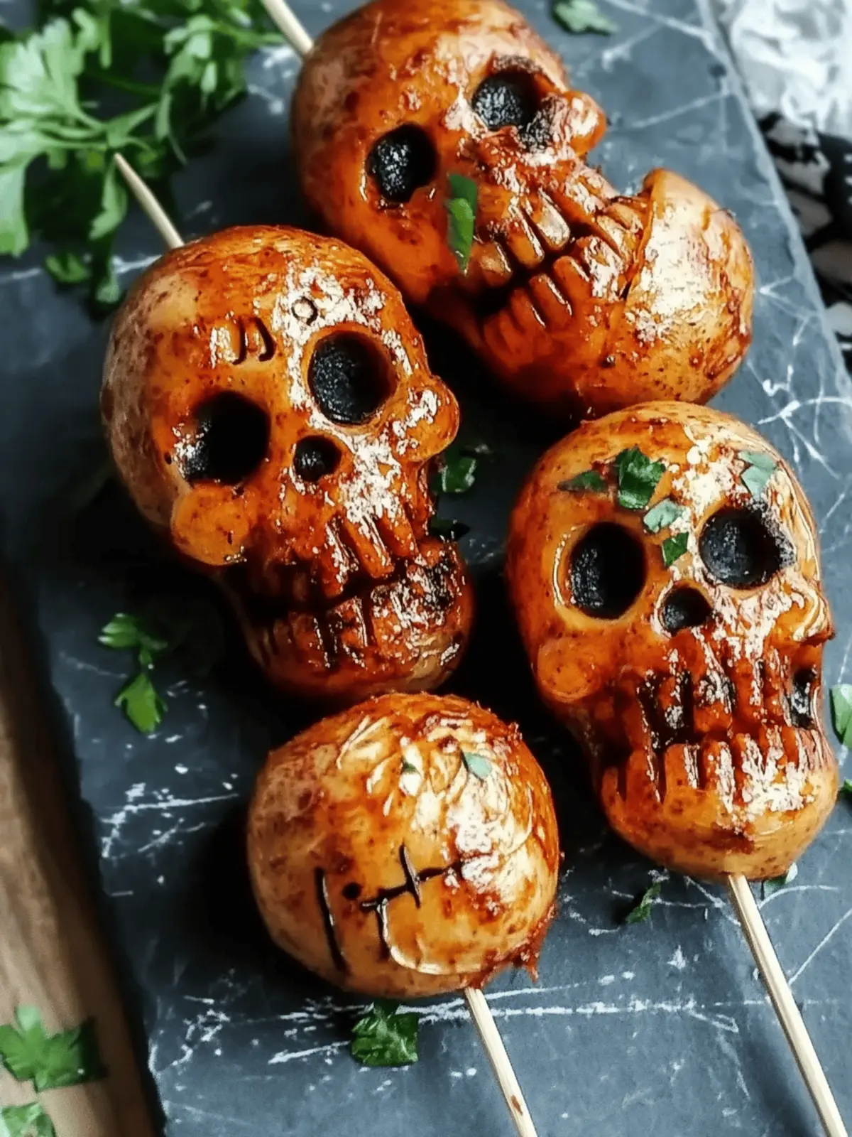 Creepy Skull Potatoes