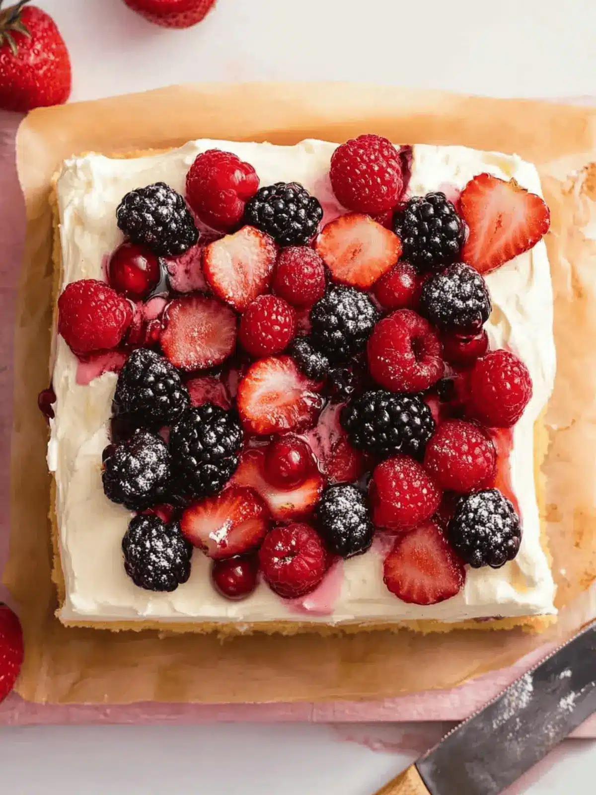 Lemon Berry Mascarpone Cake