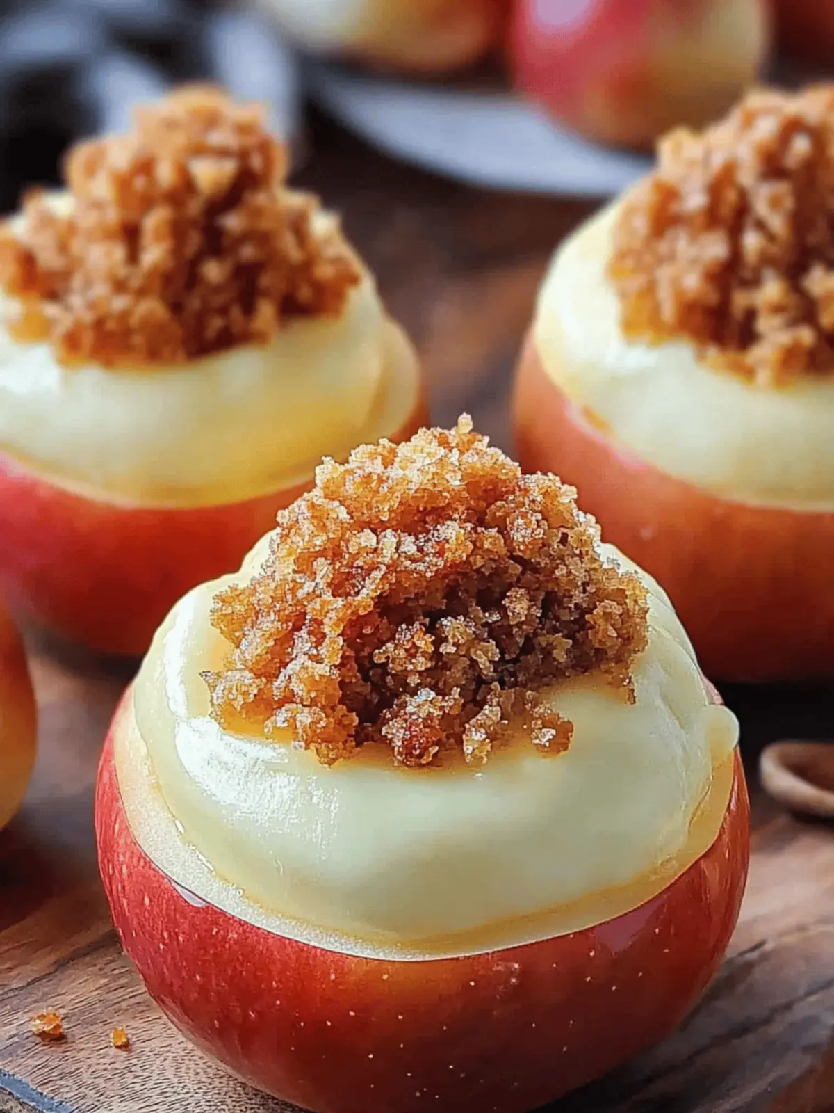 Cheesecake Stuffed Baked Apples
