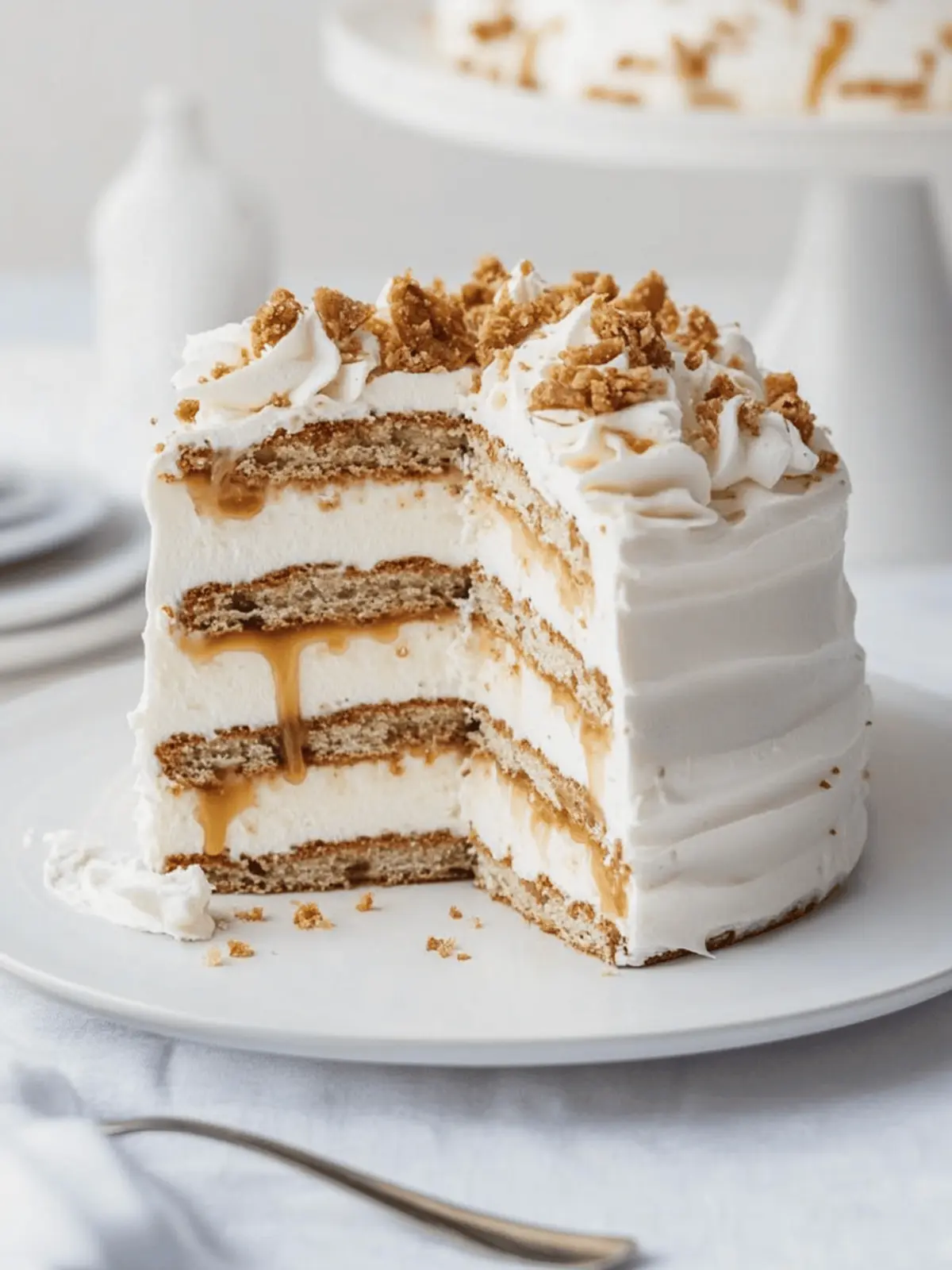 Indulge in Caramel Crunch Cake: Gluten-Free Delight! 3 Caramel Crunch Cake