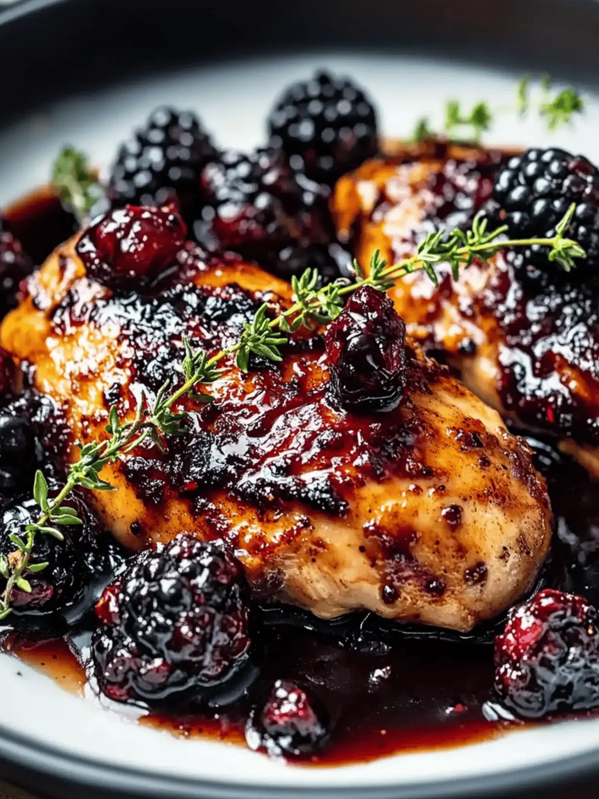 Bourbon Blackberry Chicken