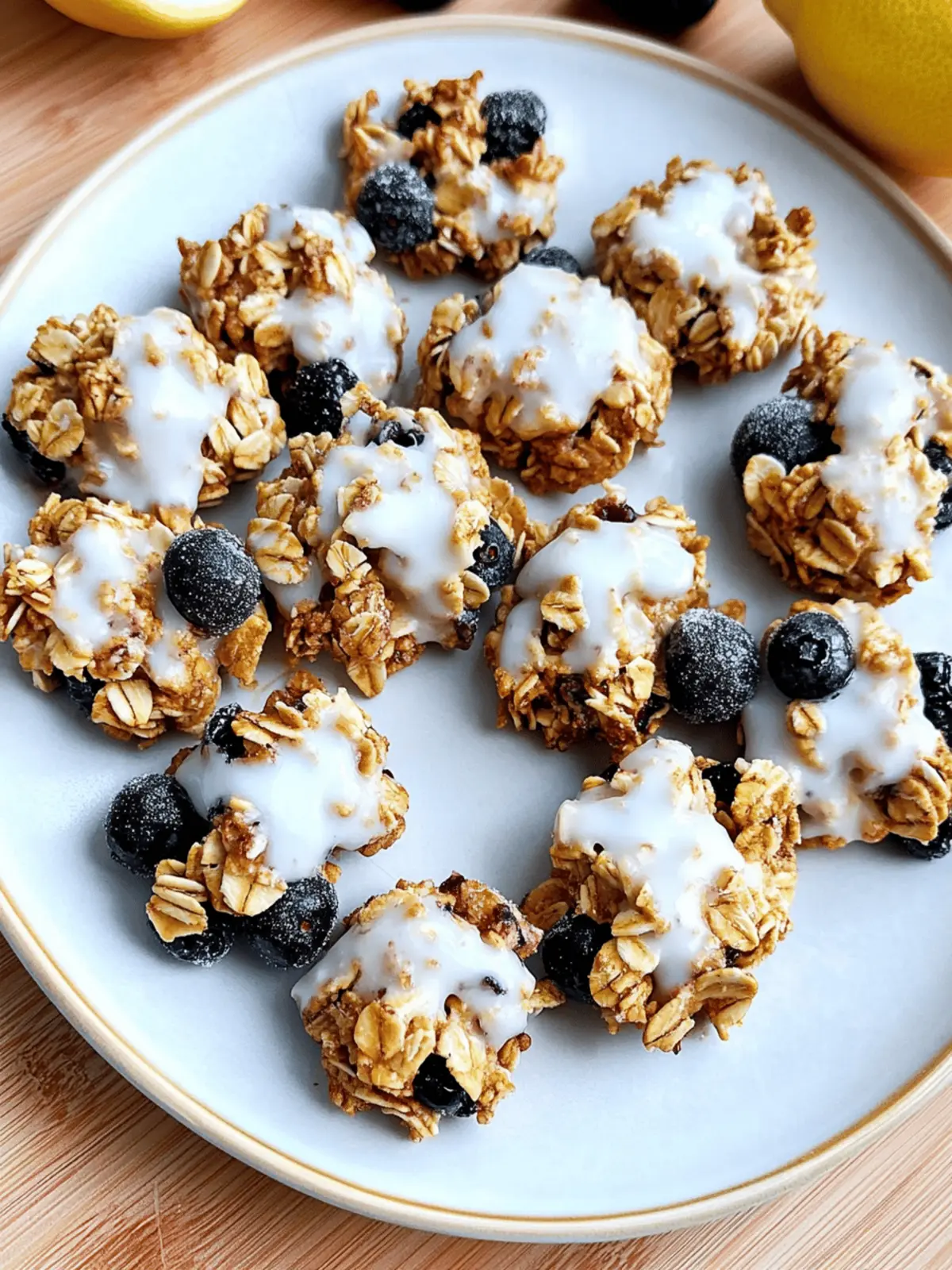 Lemon Blueberry Granola Clusters