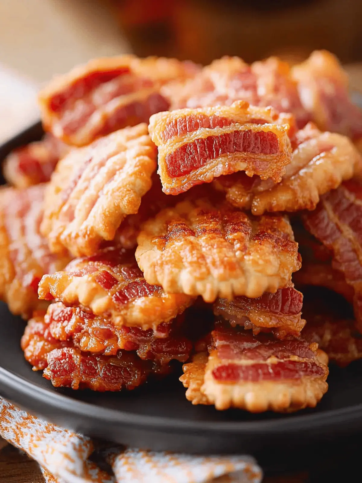 Cheesy Bacon Crackers
