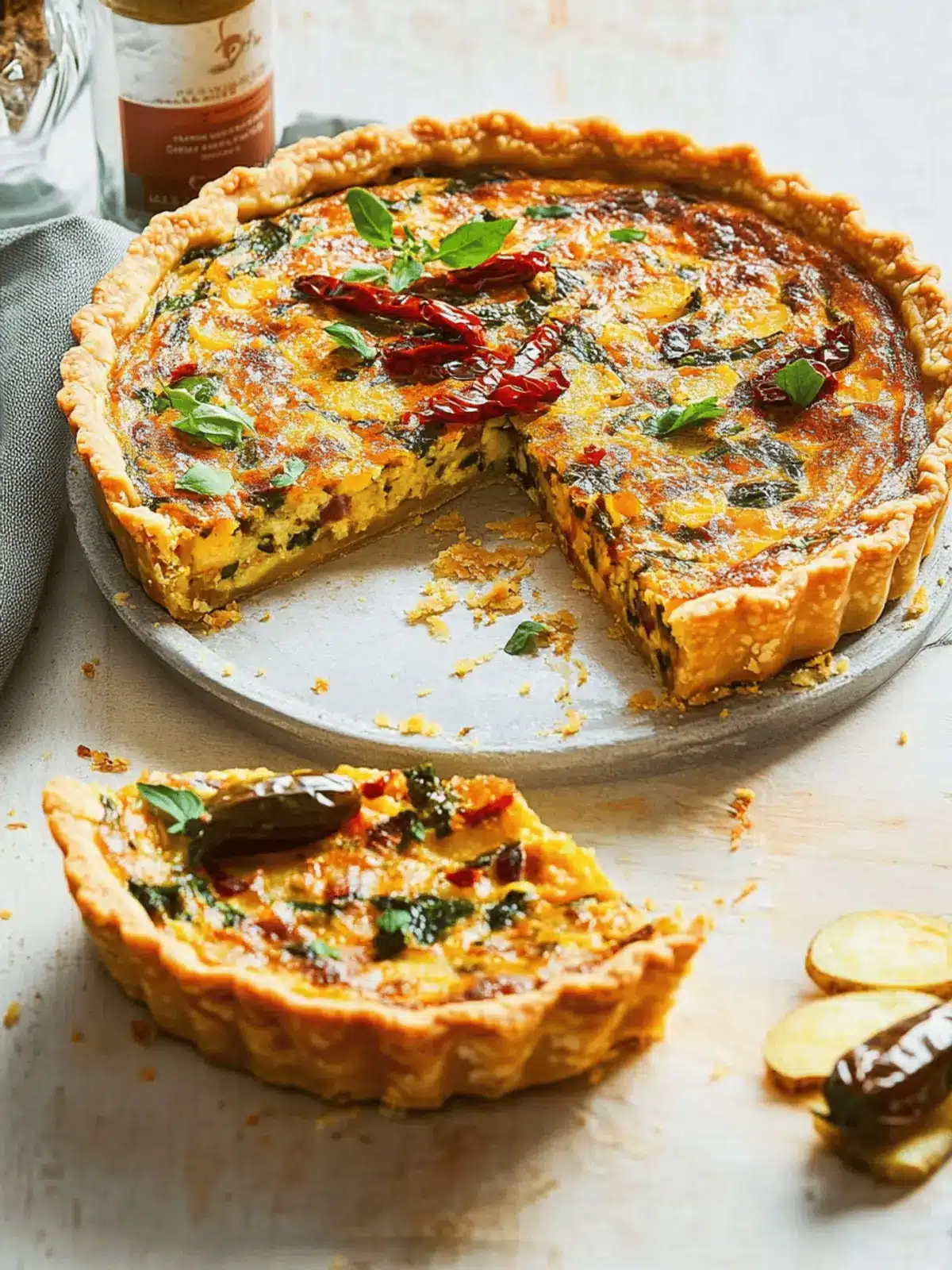 Crispy Chilli Potato Quiche: A Spicy Twist for Brunch Delight 5 Crispy Chilli Potato Quiche