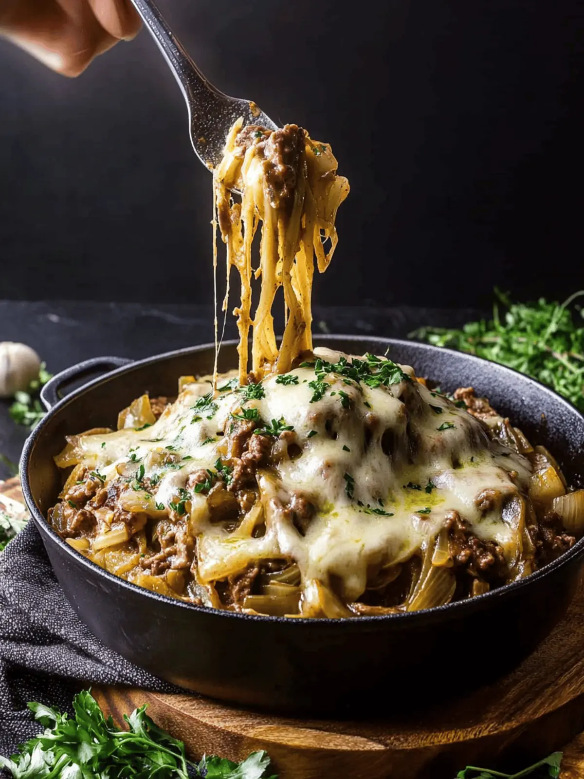 French Onion Beef Stroganoff