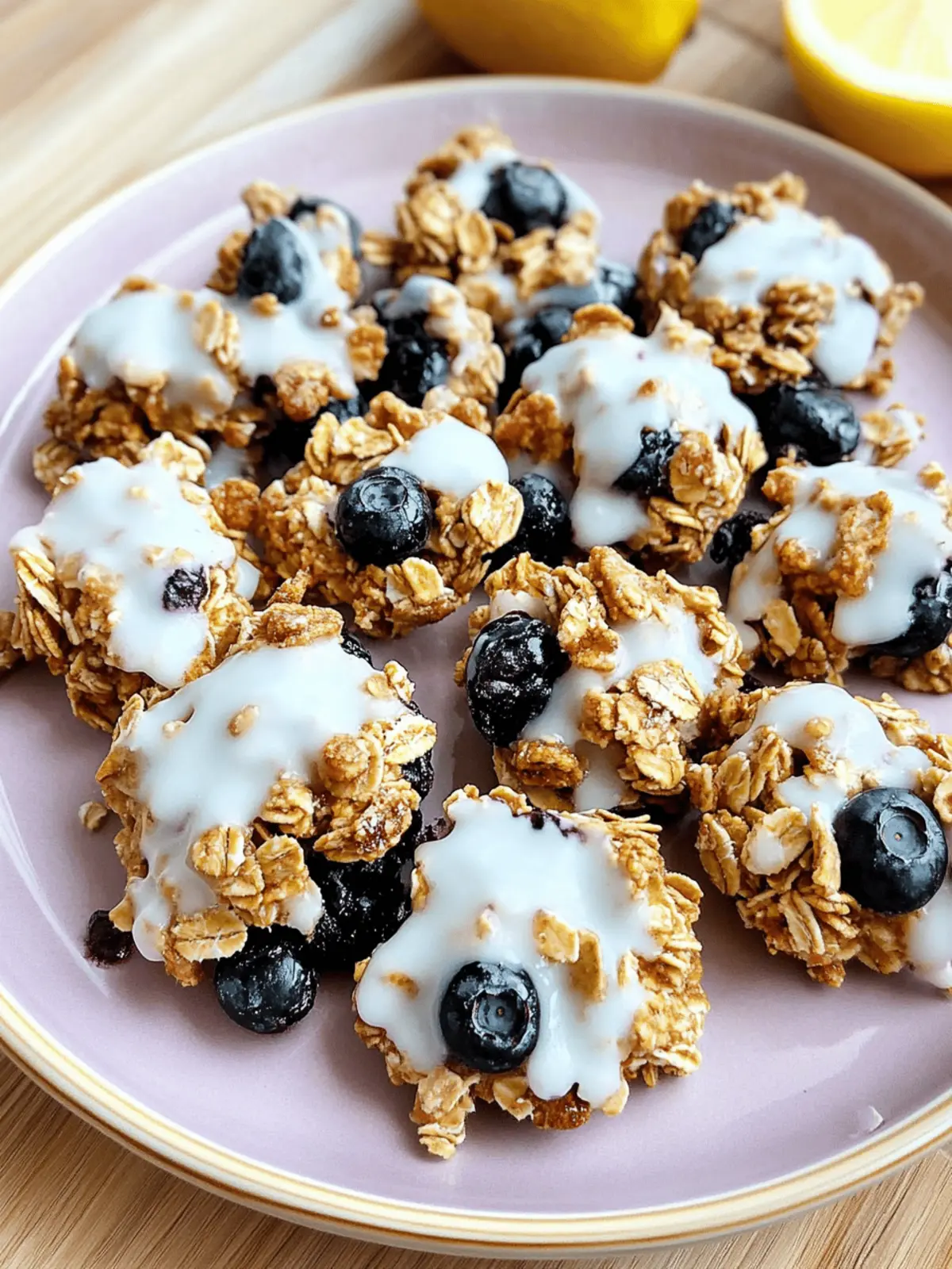 Lemon Blueberry Granola Clusters