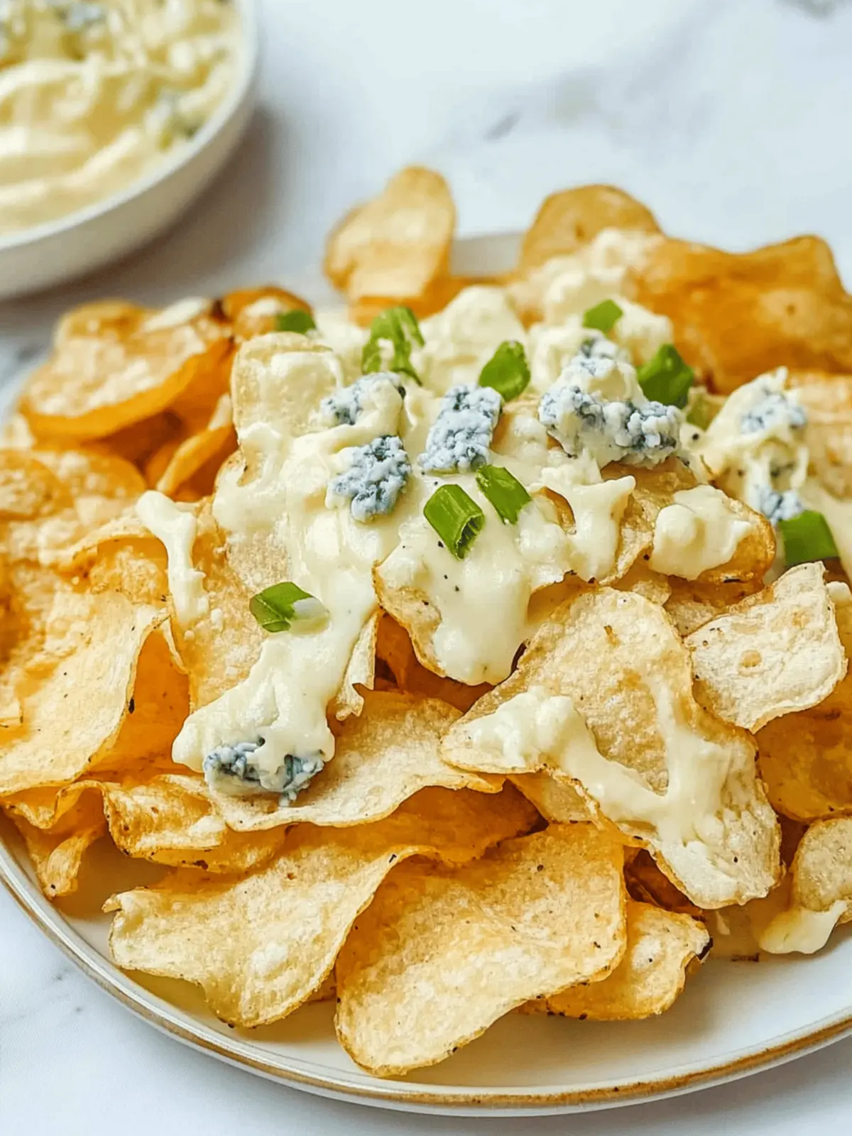 Copycat Bennigan’s Blue Cheese Chips