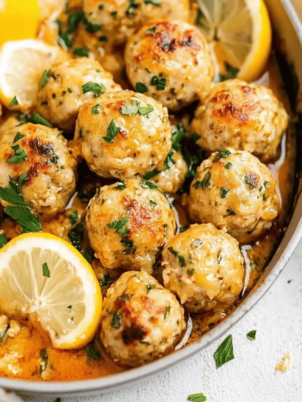 Chicken Romano Meatballs