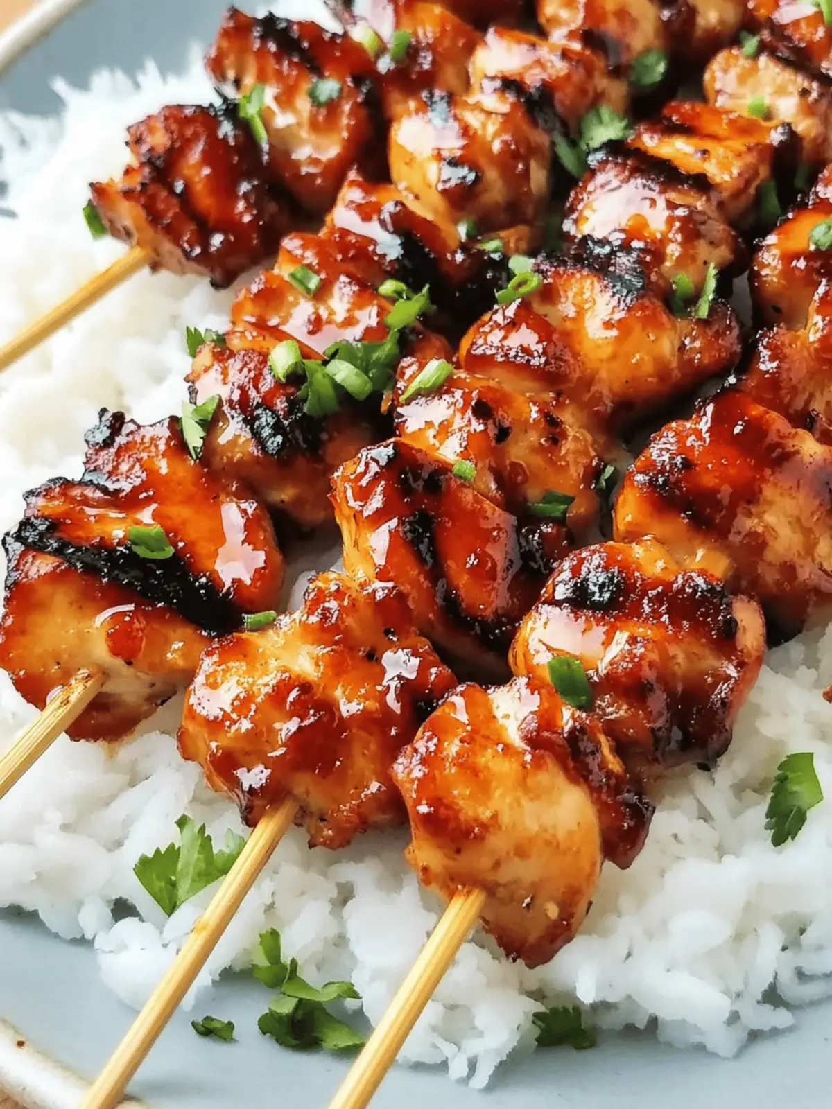 Grilled Asian Chicken Skewers