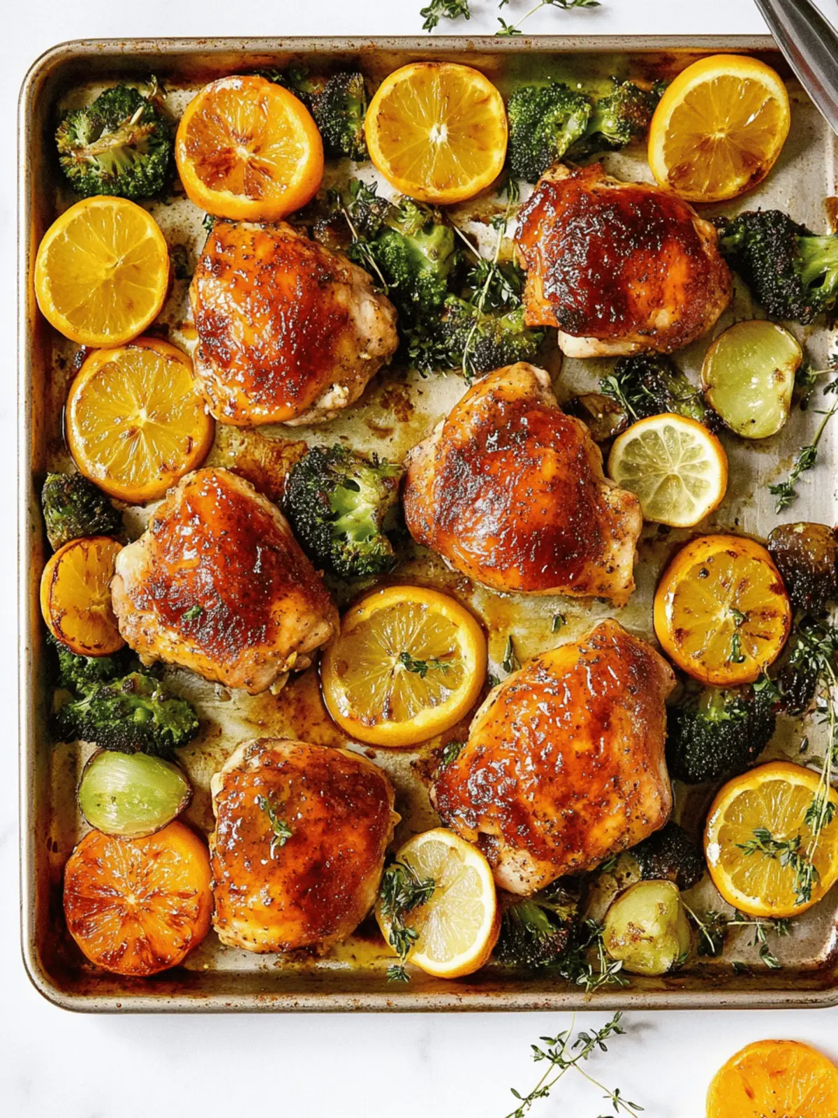 Easy Sheet Pan Citrus-Glazed Chicken for Effortless Delights 3 Sheet Pan Citrus-Glazed Chicken