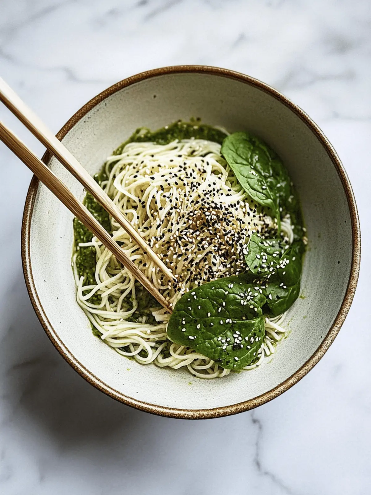 Spinach Sesame Cold Noodles: Quick, Creamy Summer Delight 2 Spinach Sesame Cold Noodles