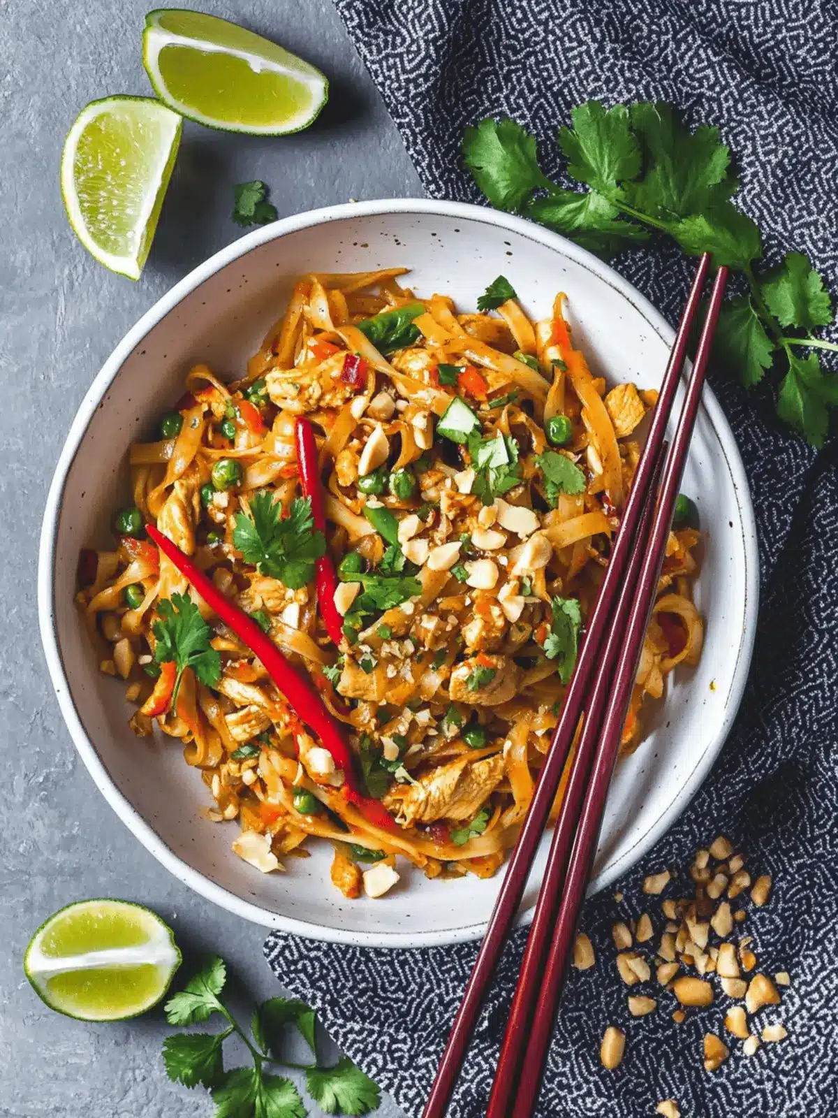 Spicy Chicken Pad Thai