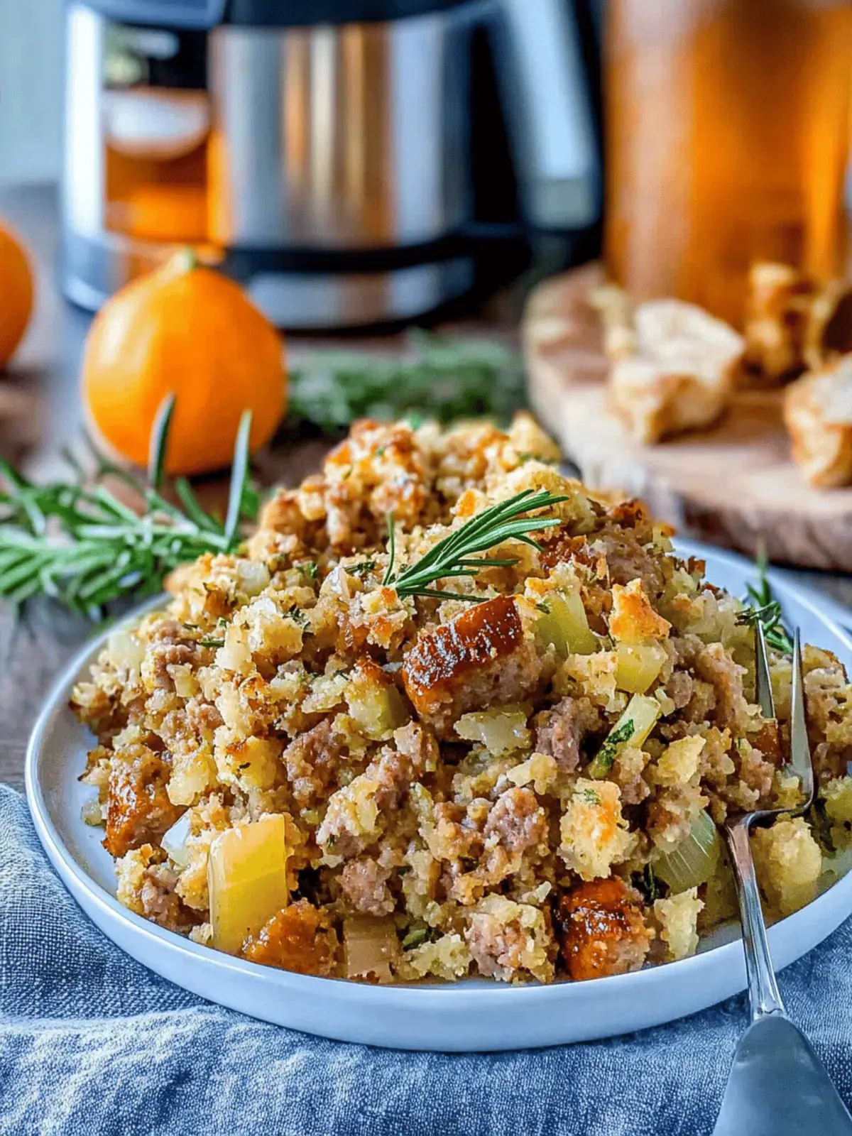 Slow Cooker Sausage Stuffing