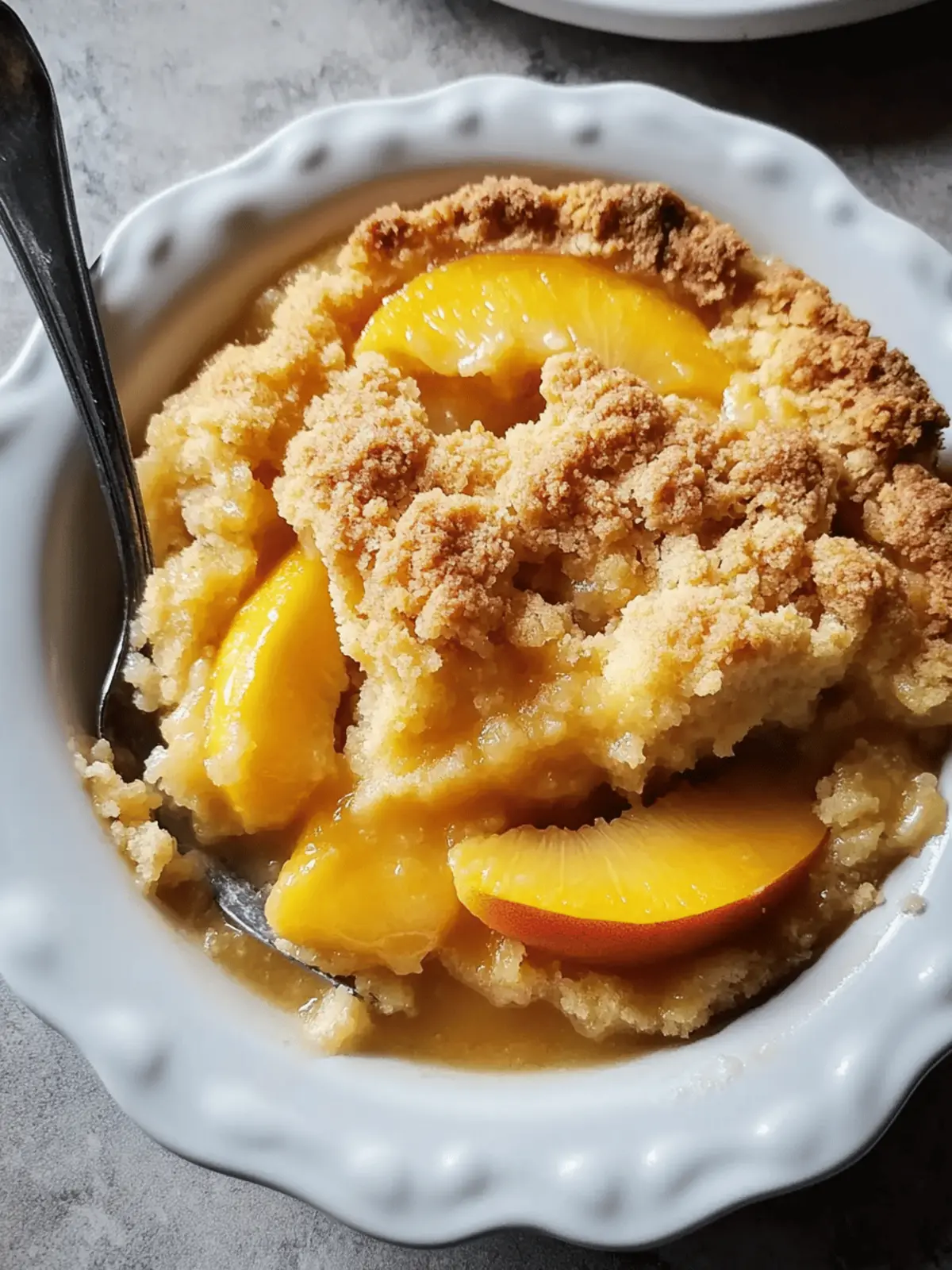 Homemade Peach Cobbler