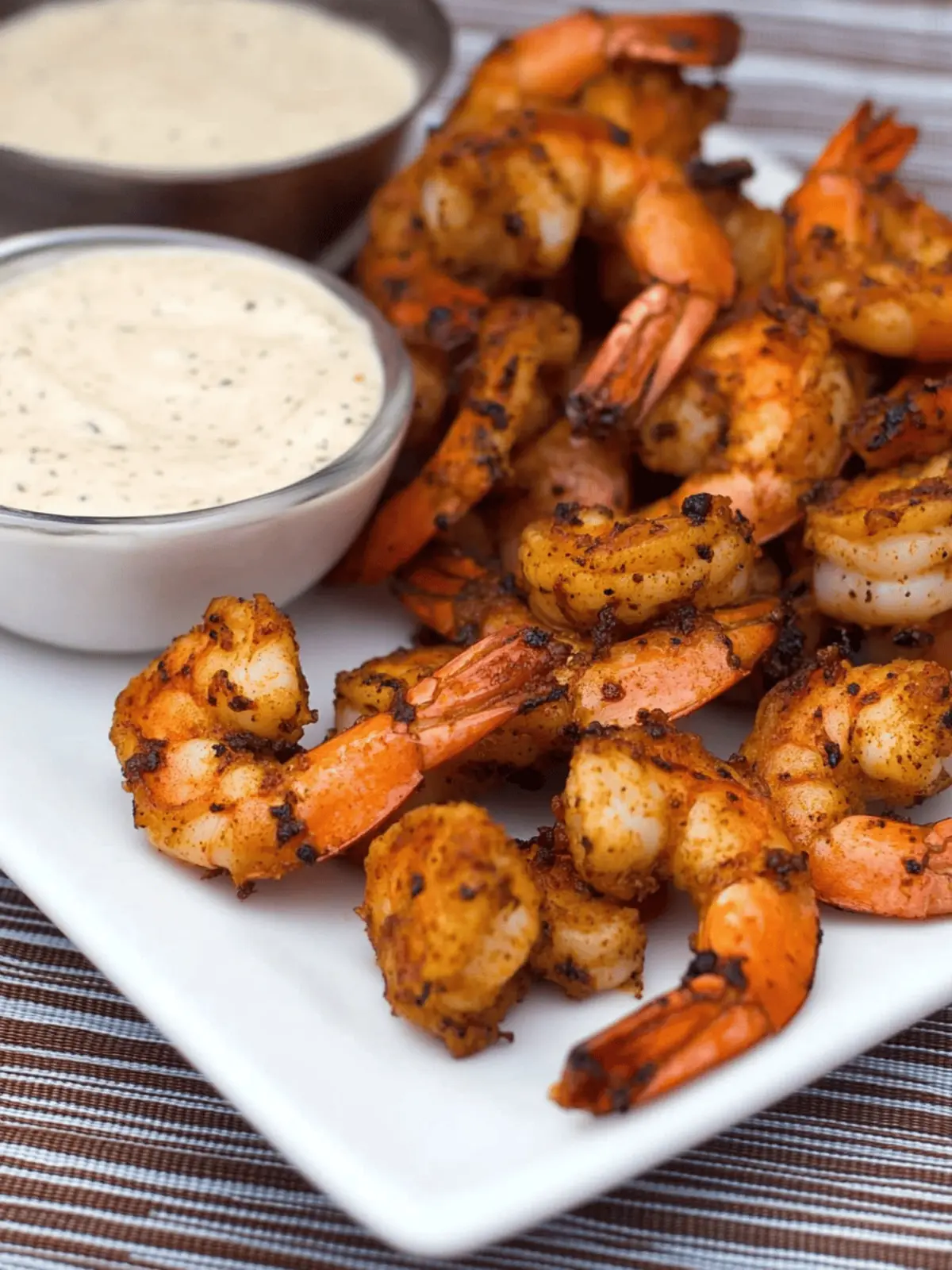 Southern Style Smoked Cajun Shrimp with Zesty Ranch Dip Delight 3 Southern Style Smoked Cajun Shrimp with Spicy Ranch Dip