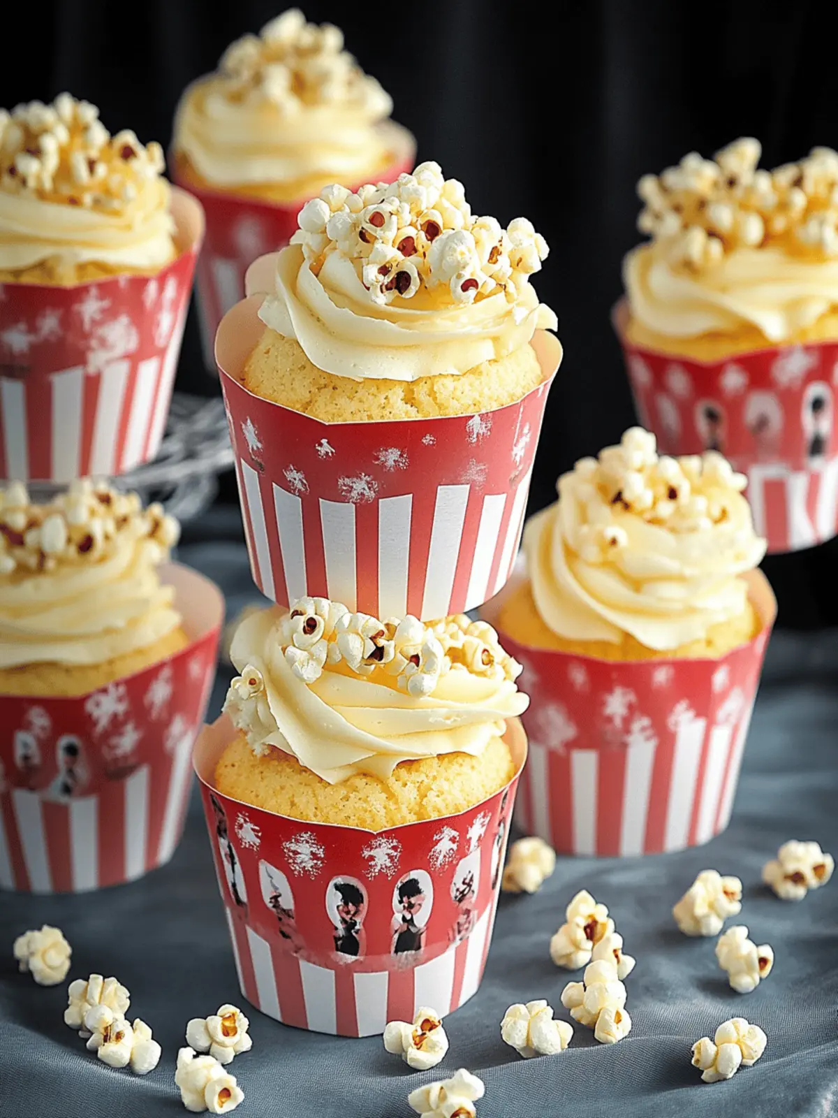 Buttered Popcorn Cupcakes