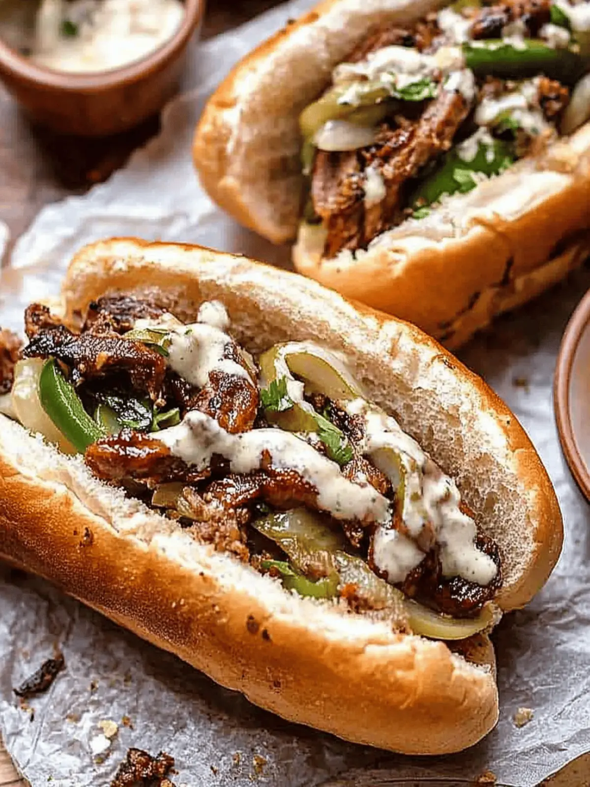 Vegetarian and Vegan Philly Cheesesteaks