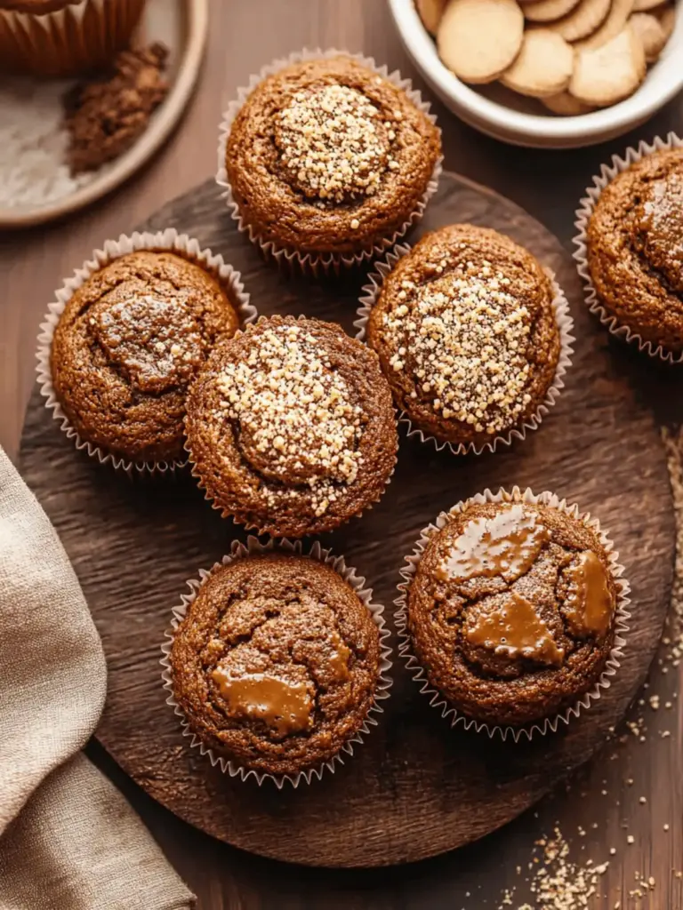 Spiced Molasses Gingerbread Muffins