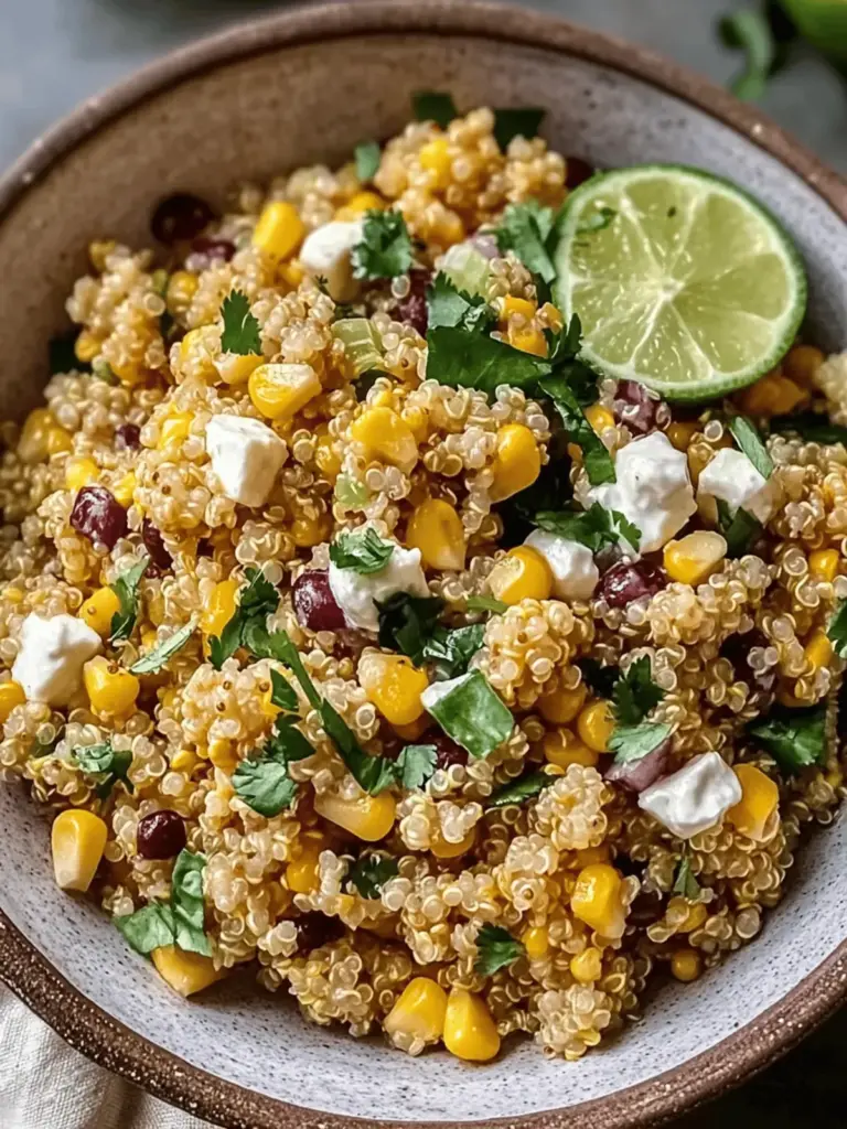 Mexican Street Corn Quinoa Salad