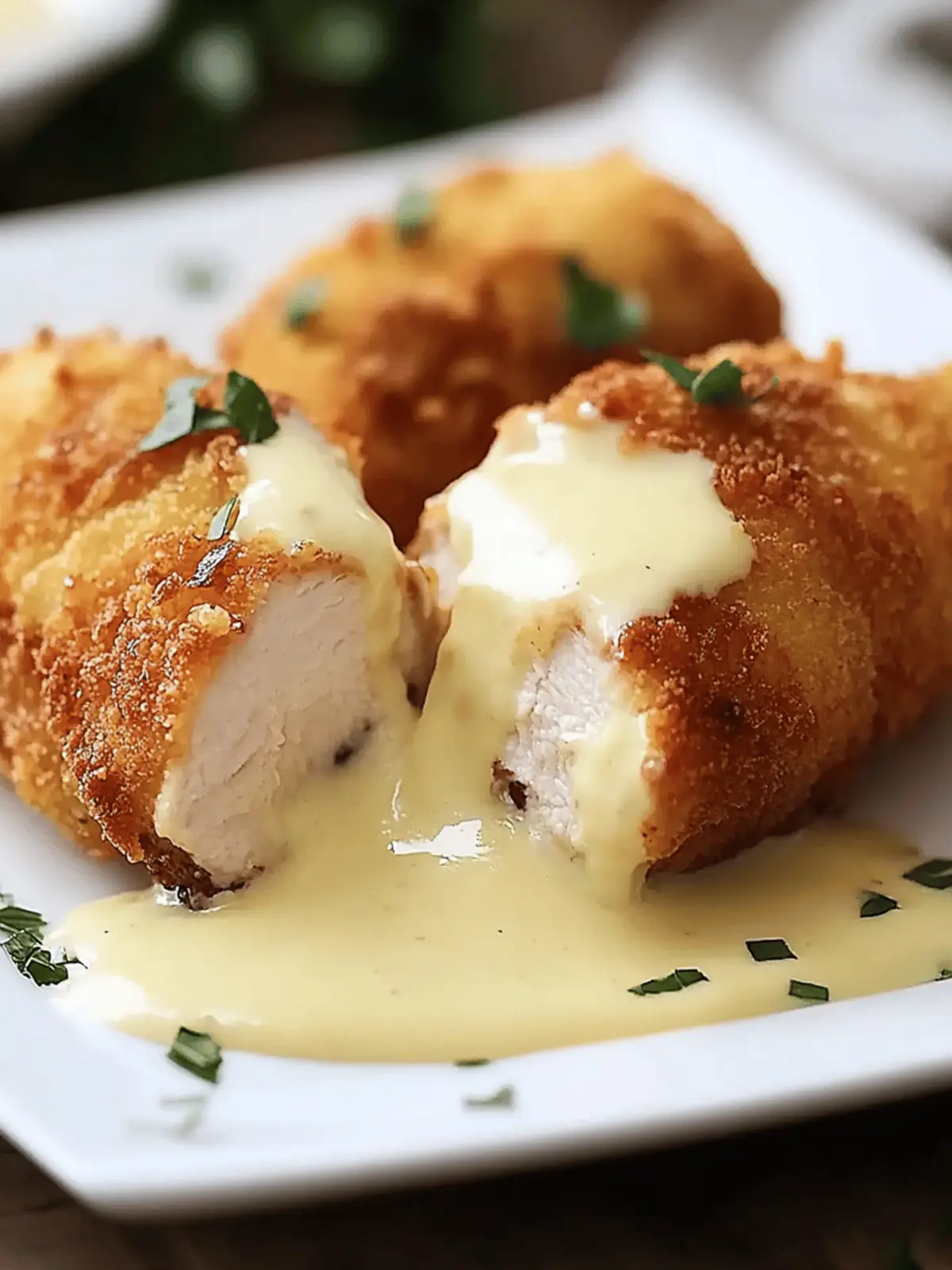 Irresistible Chicken Cordon Bleu with Creamy Swiss Cheese Sauce 2 Chicken Cordon Bleu with Swiss Cheese Sauce